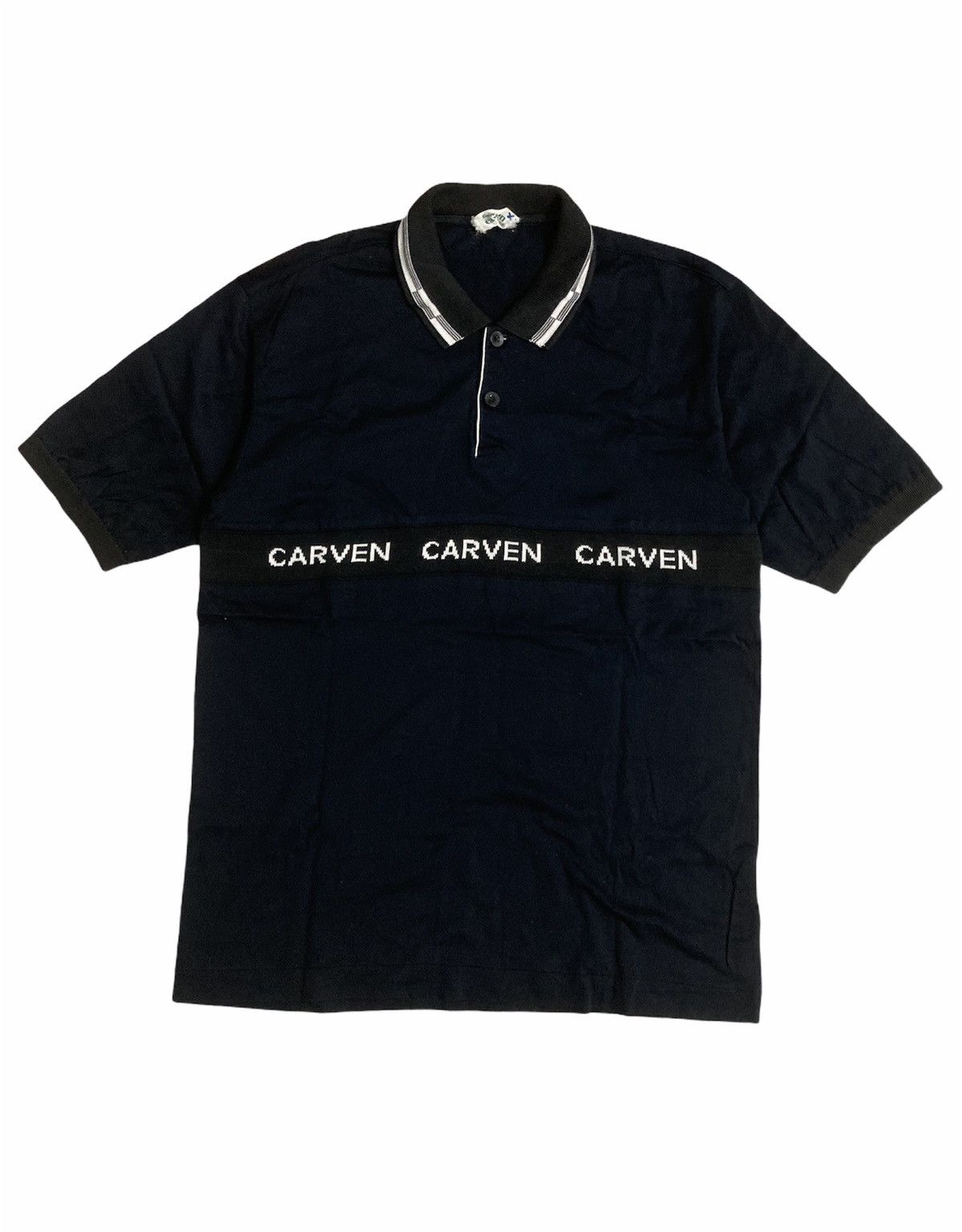 Carven × Vintage Extremely RARE Carven Bootleg Block vintage polo Size US M / EU 48-50 / 2 - 1 Thumbnail