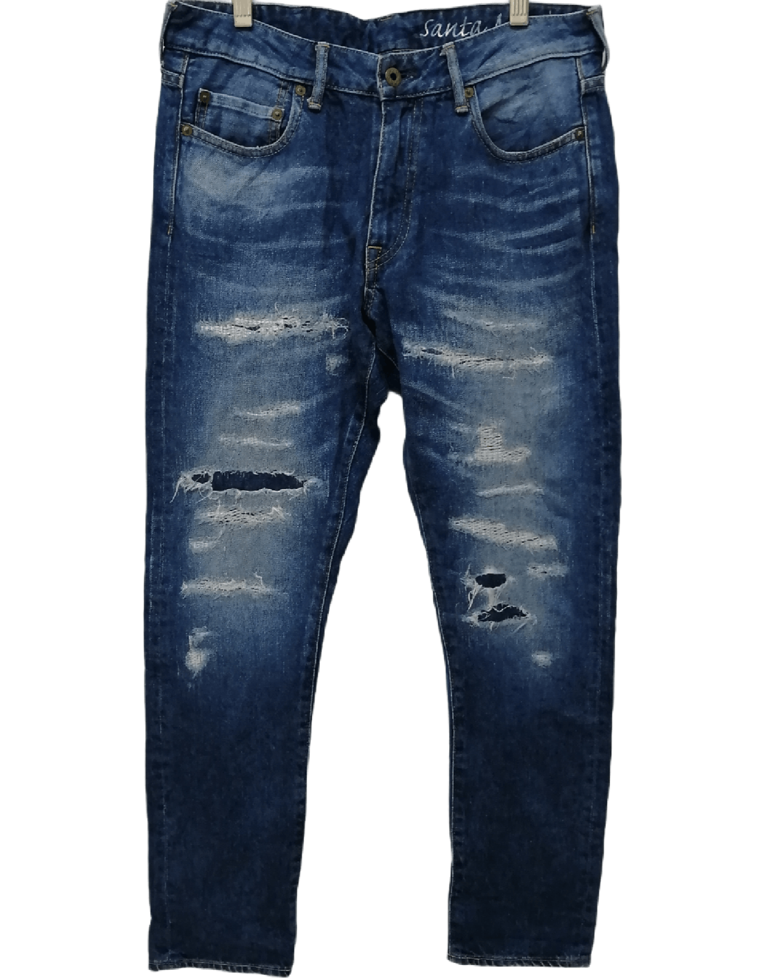 image of Blue Blue Japan x Japan Blue Lot Jb2400 Distressed Jeans in Blue Jean, Men's (Size 31)