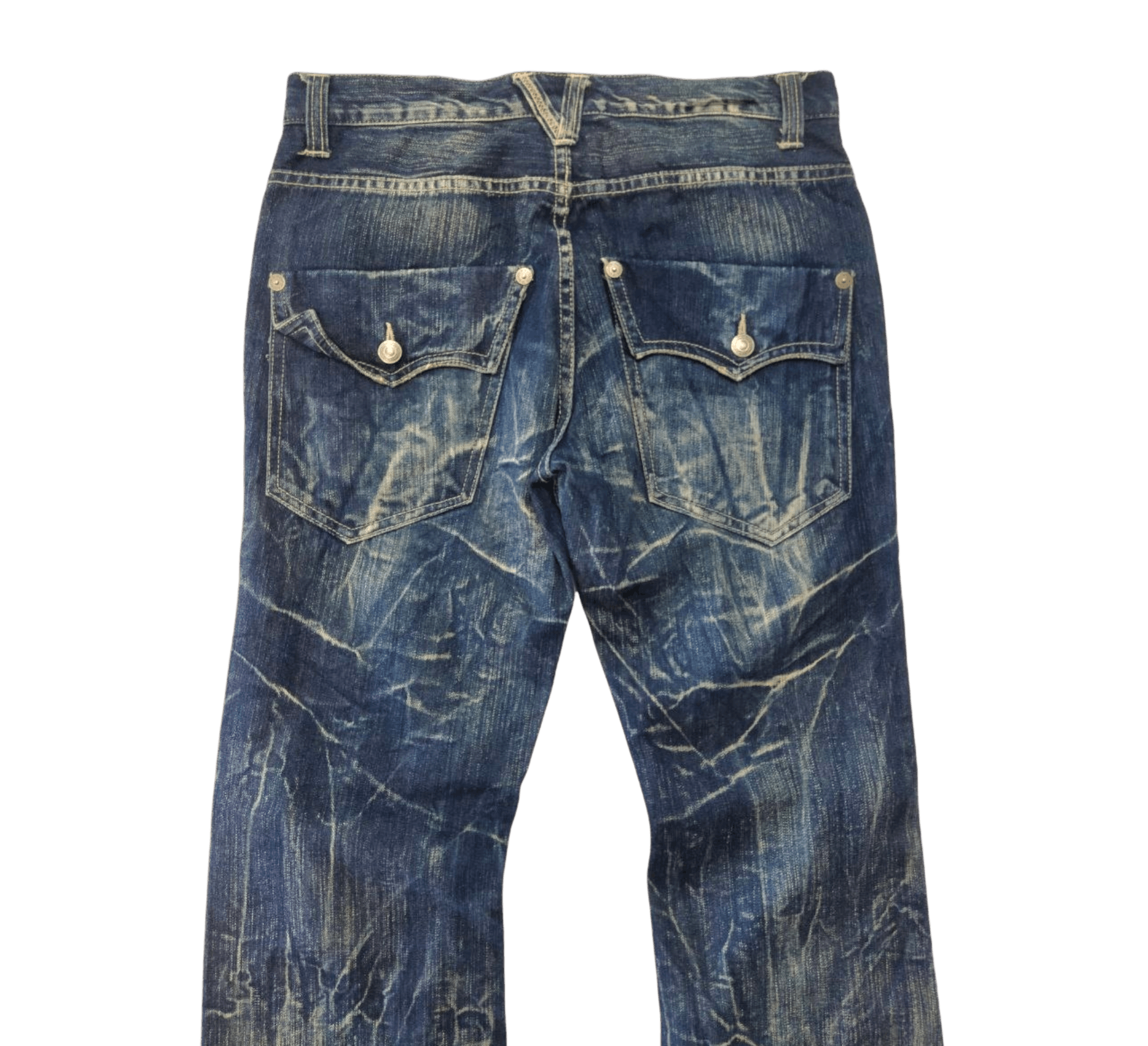 Japanese Brand Japanese Nylaus Clothing Distressed Style Jeans Size US 32 / EU 48 - 5 Thumbnail