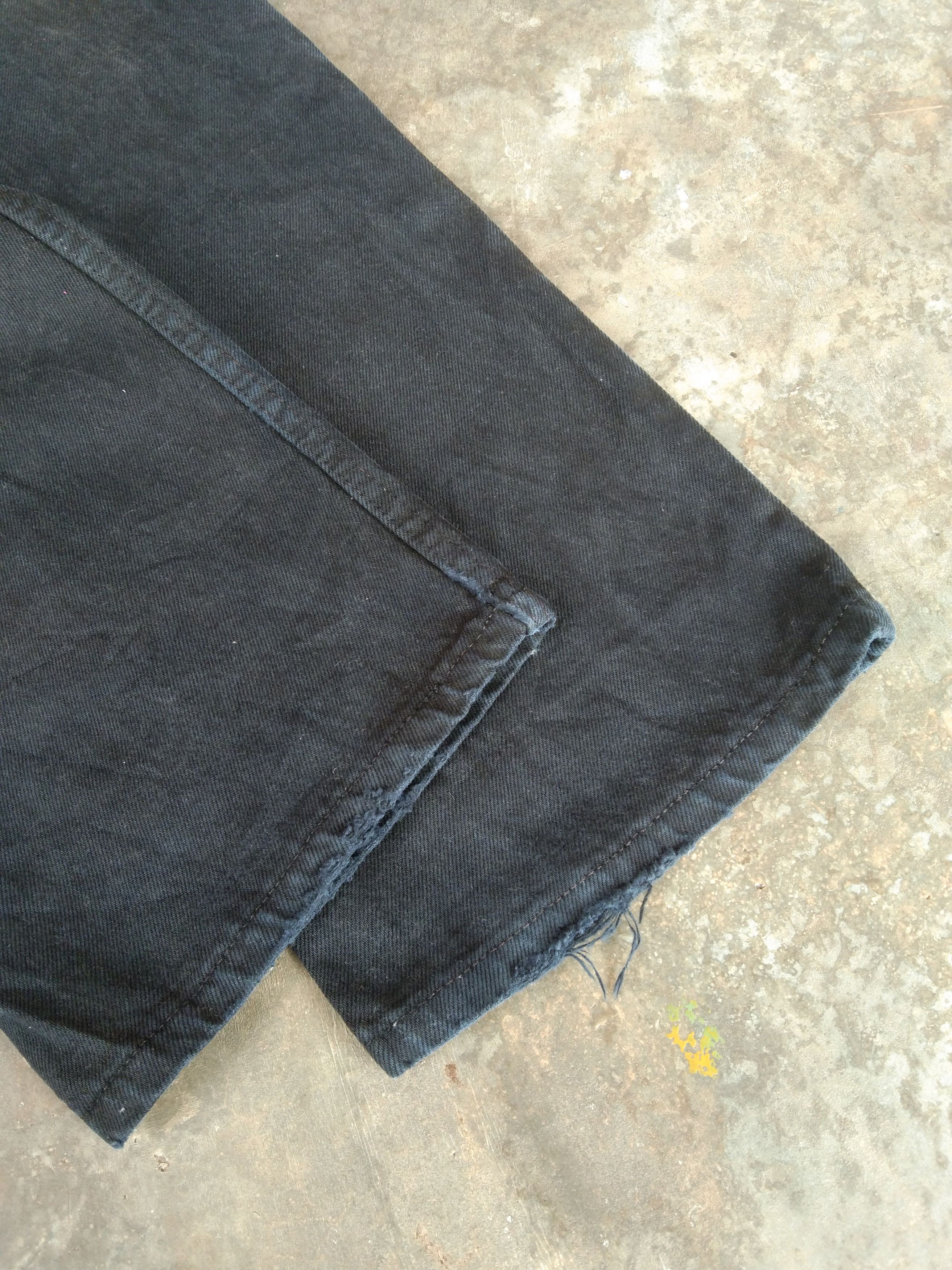 Levi's × Vintage Vintage Levis 501 Black Distressed Jeans 36x32 Size US 36 / EU 52 - 3 Thumbnail