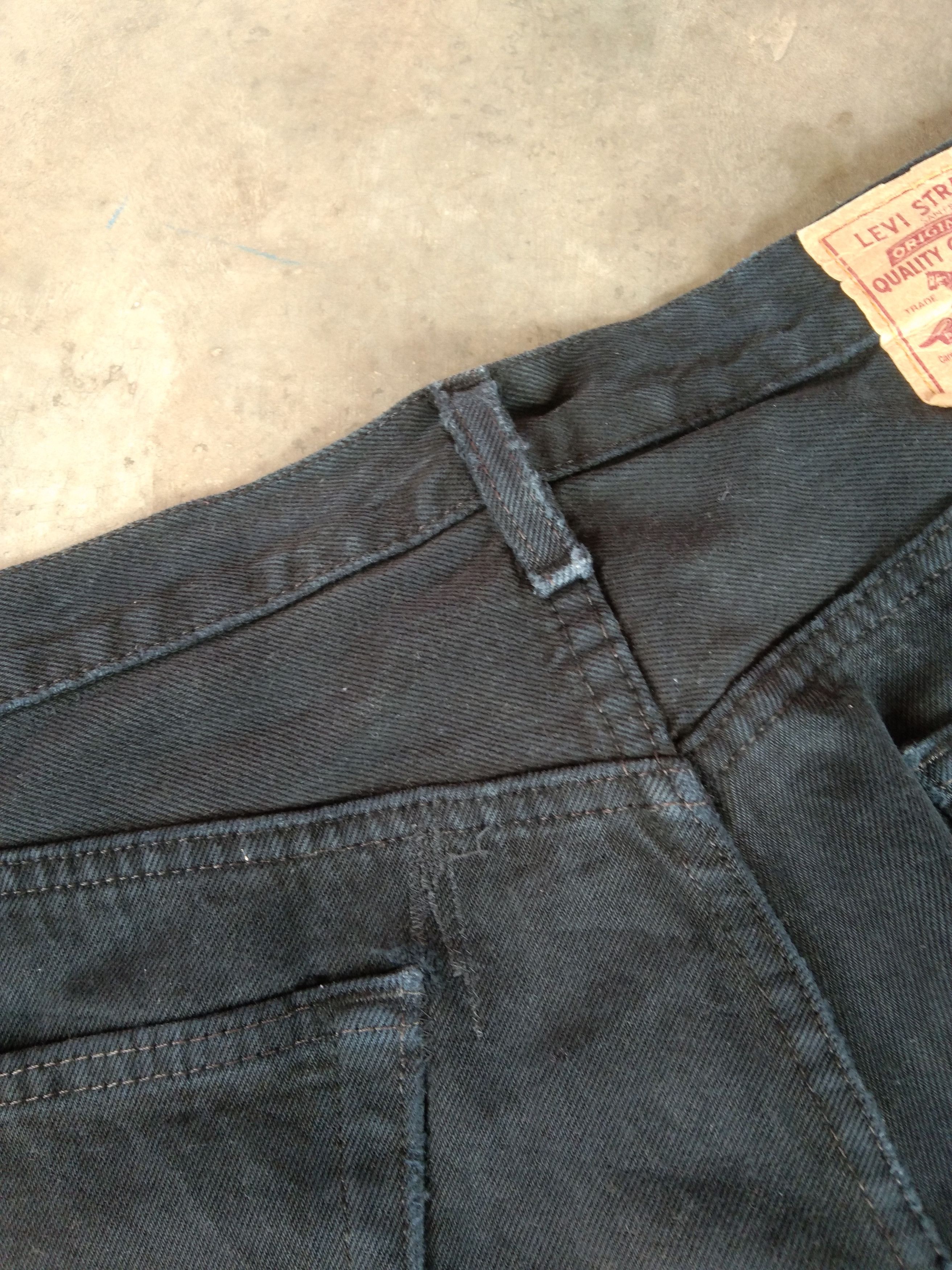 Levi's × Vintage Vintage Levis 501 Black Distressed Jeans 36x32 Size US 36 / EU 52 - 4 Thumbnail