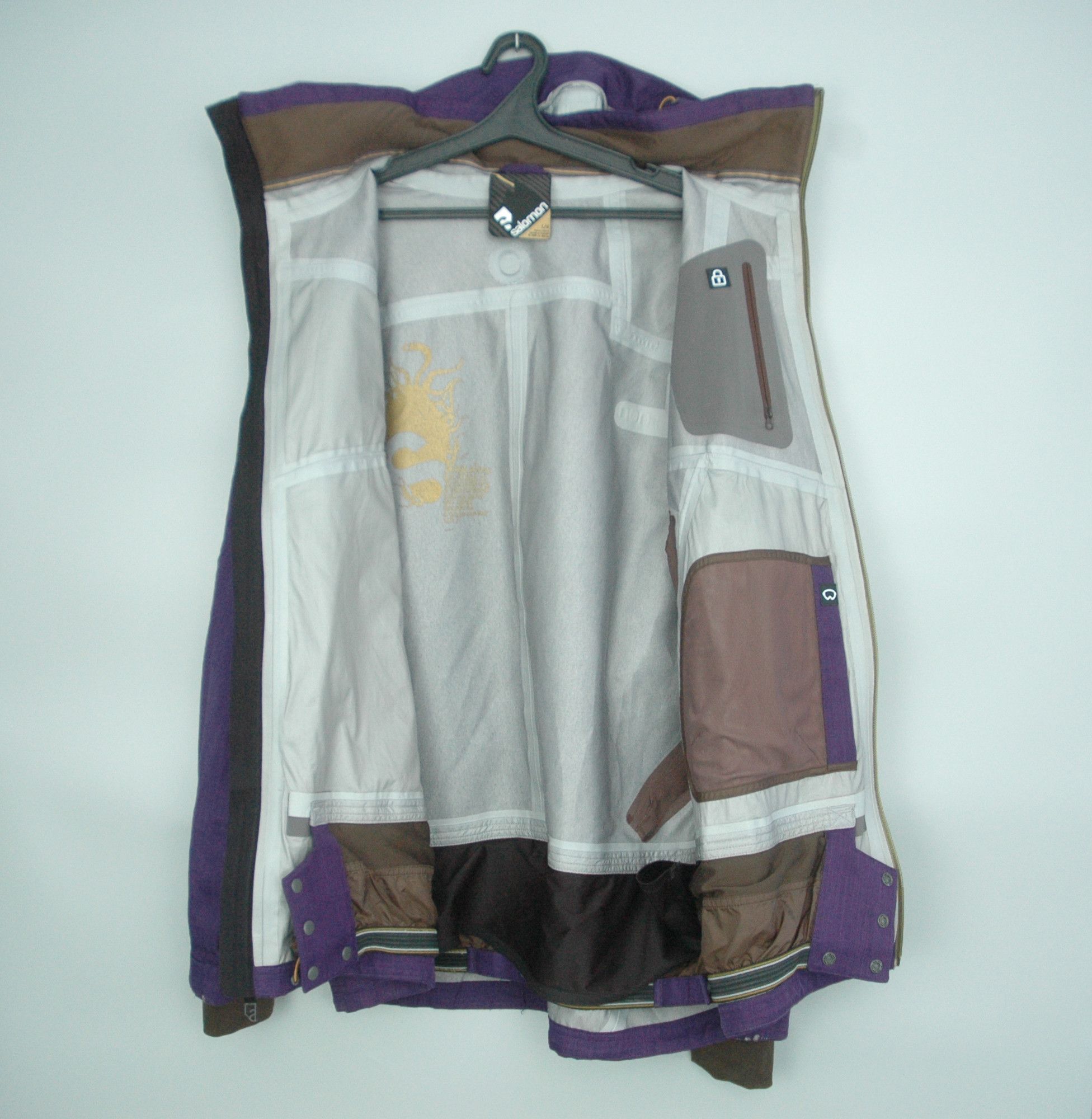 Salomon Salomon Snowboarding Outdoor Purple Recco Jacket Size US L / EU 52-54 / 3 - 19 Thumbnail