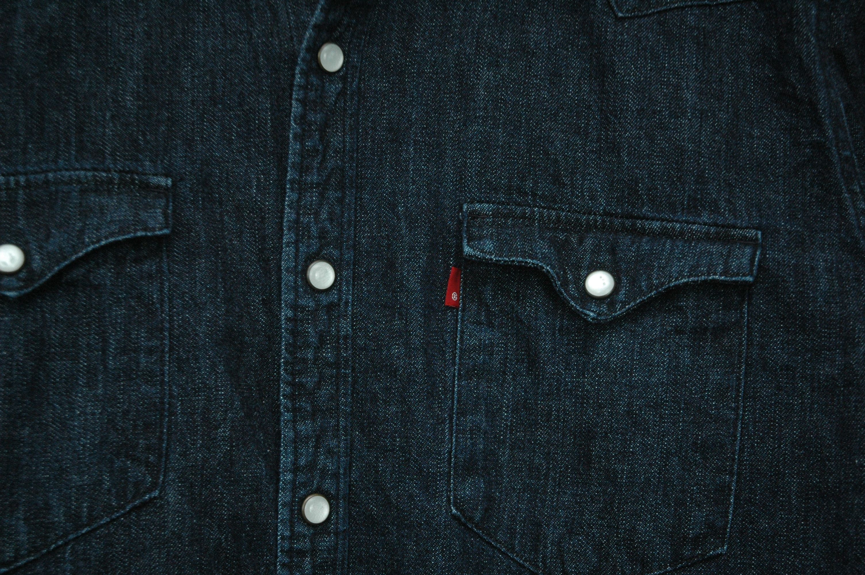Levi's Levis Denim Overshirt Slim Fit Size US L / EU 52-54 / 3 - 3 Thumbnail