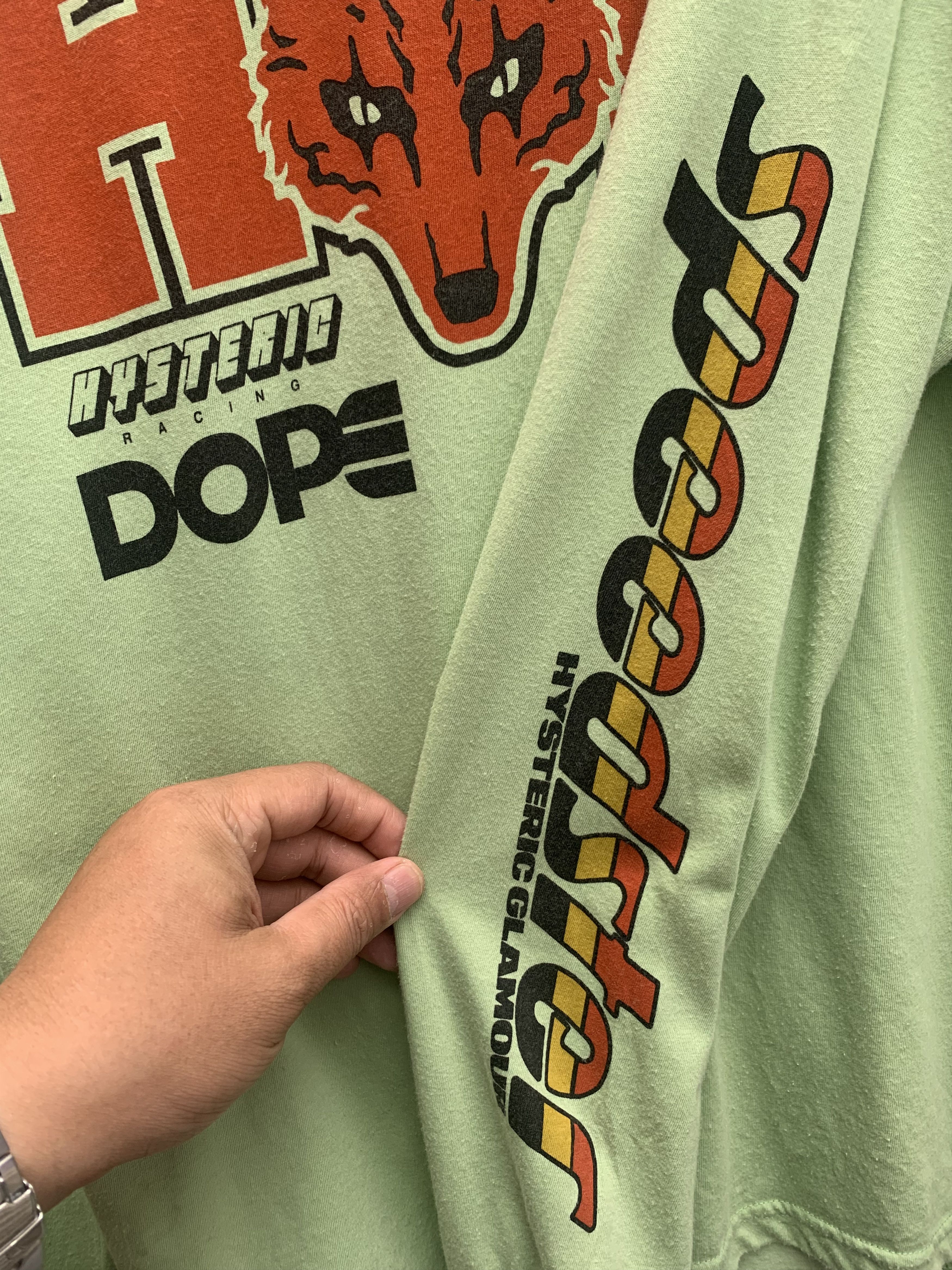 Hysteric Glamour Hysteric Glamour Speedster Motor-x Spellout Long Sleeve Tee Size US L / EU 52-54 / 3 - 3 Thumbnail