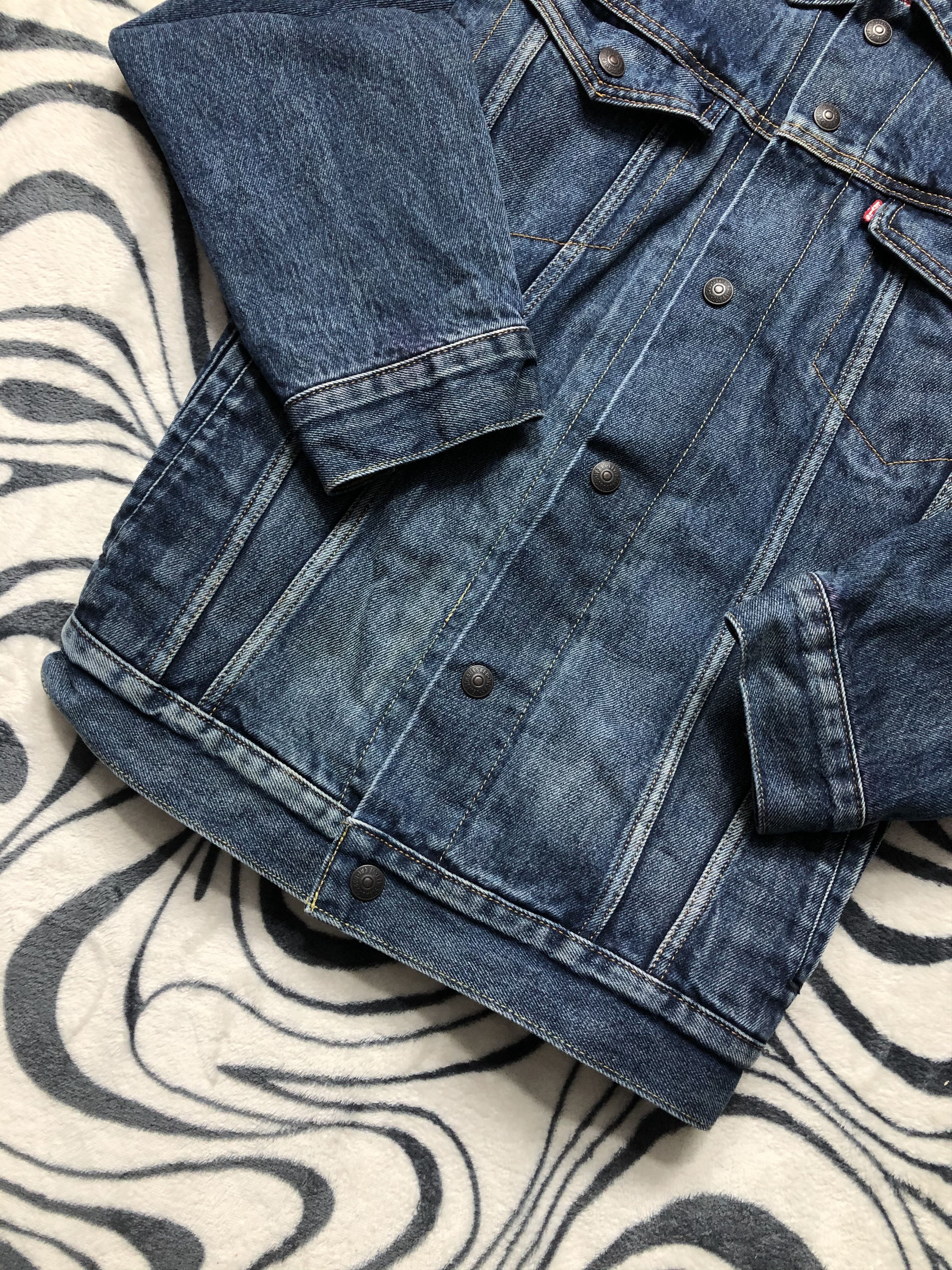 Levi's Levi's Big E Premium Denim Plaid Lined Mens Jacket Size US XL / EU 56 / 4 - 3 Thumbnail