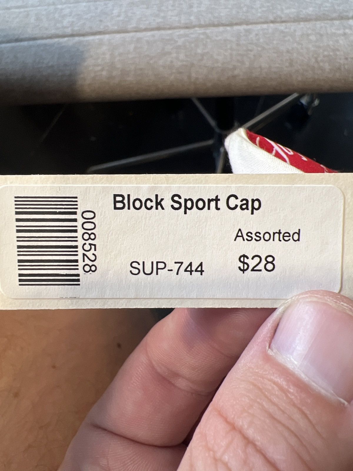 Vintage supreme colorblock 5 panel hat