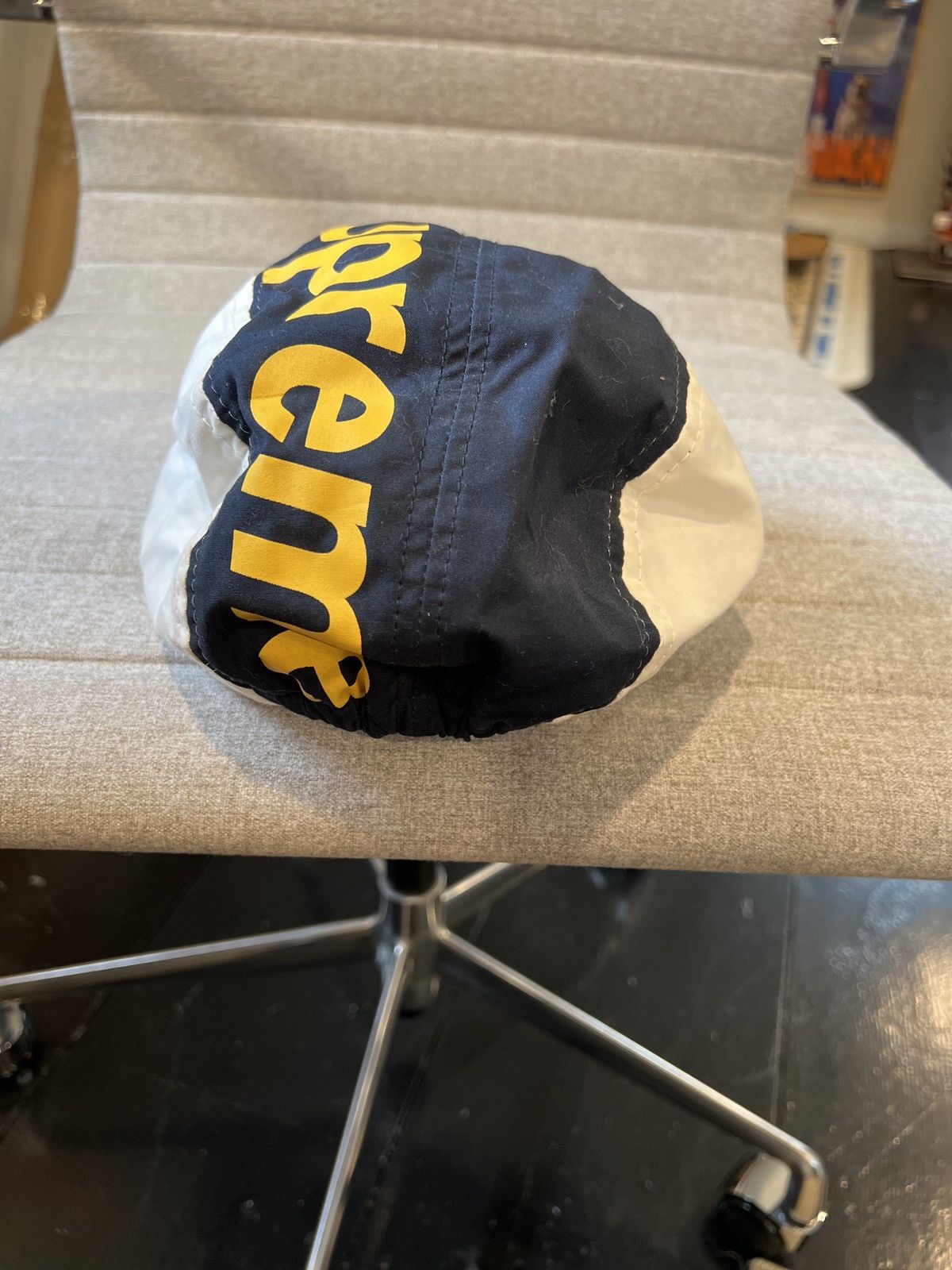 Vintage supreme colorblock 5 panel hat