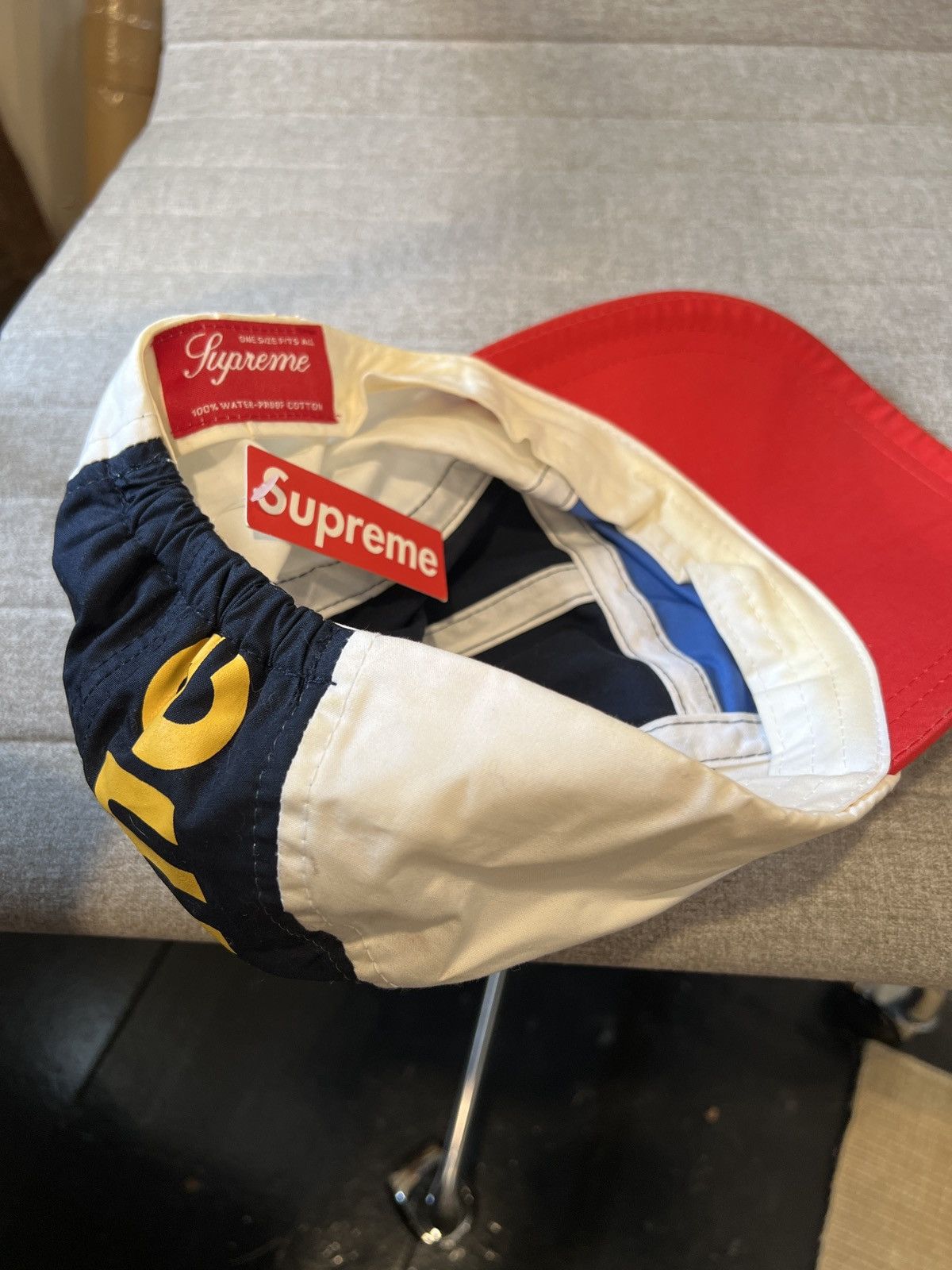 Vintage supreme colorblock 5 panel hat