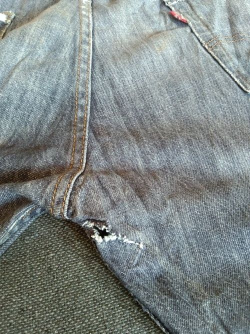 Levi's × Vintage Vintage Levis 501 Straight Leg Distressed Jeans 36x34 Size US 36 / EU 52 - 7 Thumbnail