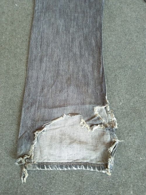 Levi's × Vintage Vintage Levis 501 Straight Leg Distressed Jeans 36x34 Size US 36 / EU 52 - 3 Thumbnail