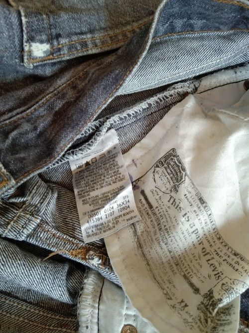 Levi's × Vintage Vintage Levis 501 Straight Leg Distressed Jeans 36x34 Size US 36 / EU 52 - 12 Thumbnail
