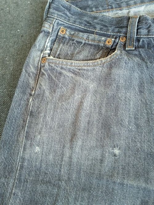 Levi's × Vintage Vintage Levis 501 Straight Leg Distressed Jeans 36x34 Size US 36 / EU 52 - 9 Thumbnail