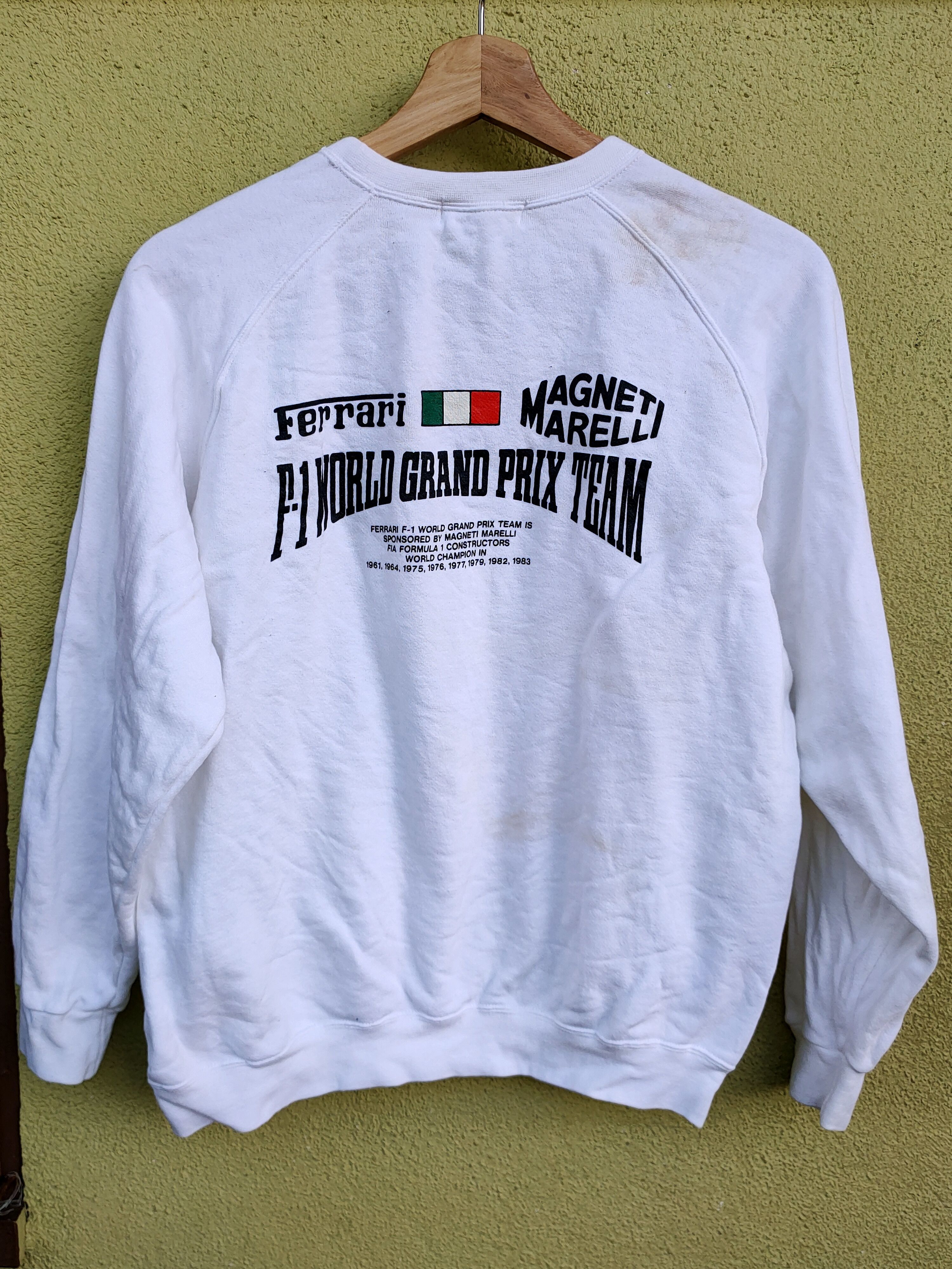 Ferrari Magneti marelli F1racing team sweater Spellout LOGO vintaj Size US M / EU 48-50 / 2 - 2 Thumbnail