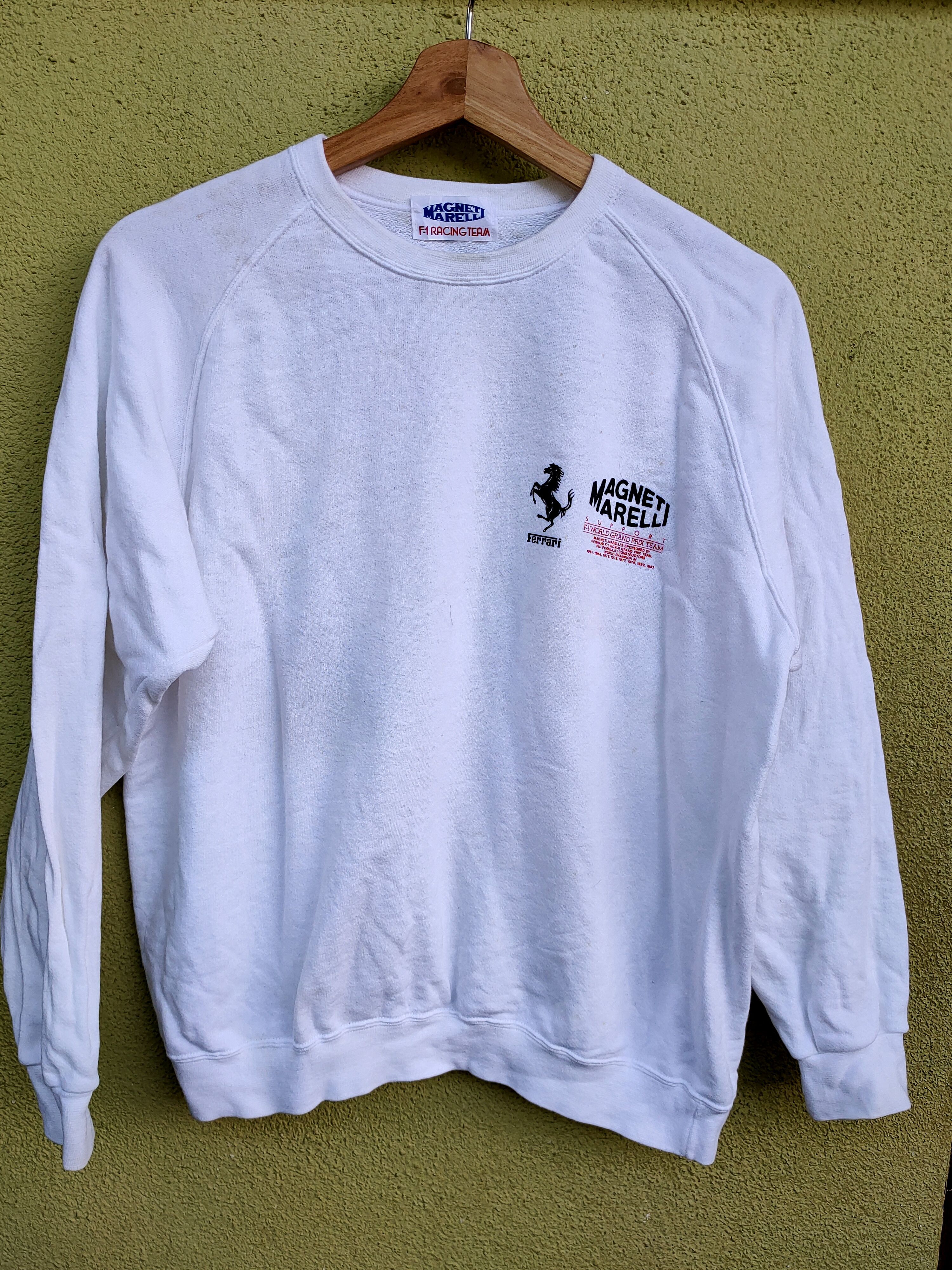 Ferrari Magneti marelli F1racing team sweater Spellout LOGO vintaj Size US M / EU 48-50 / 2 - 1 Thumbnail