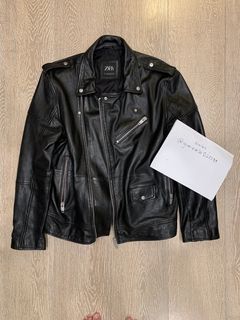 Faux Leather Camo Moto Jacket