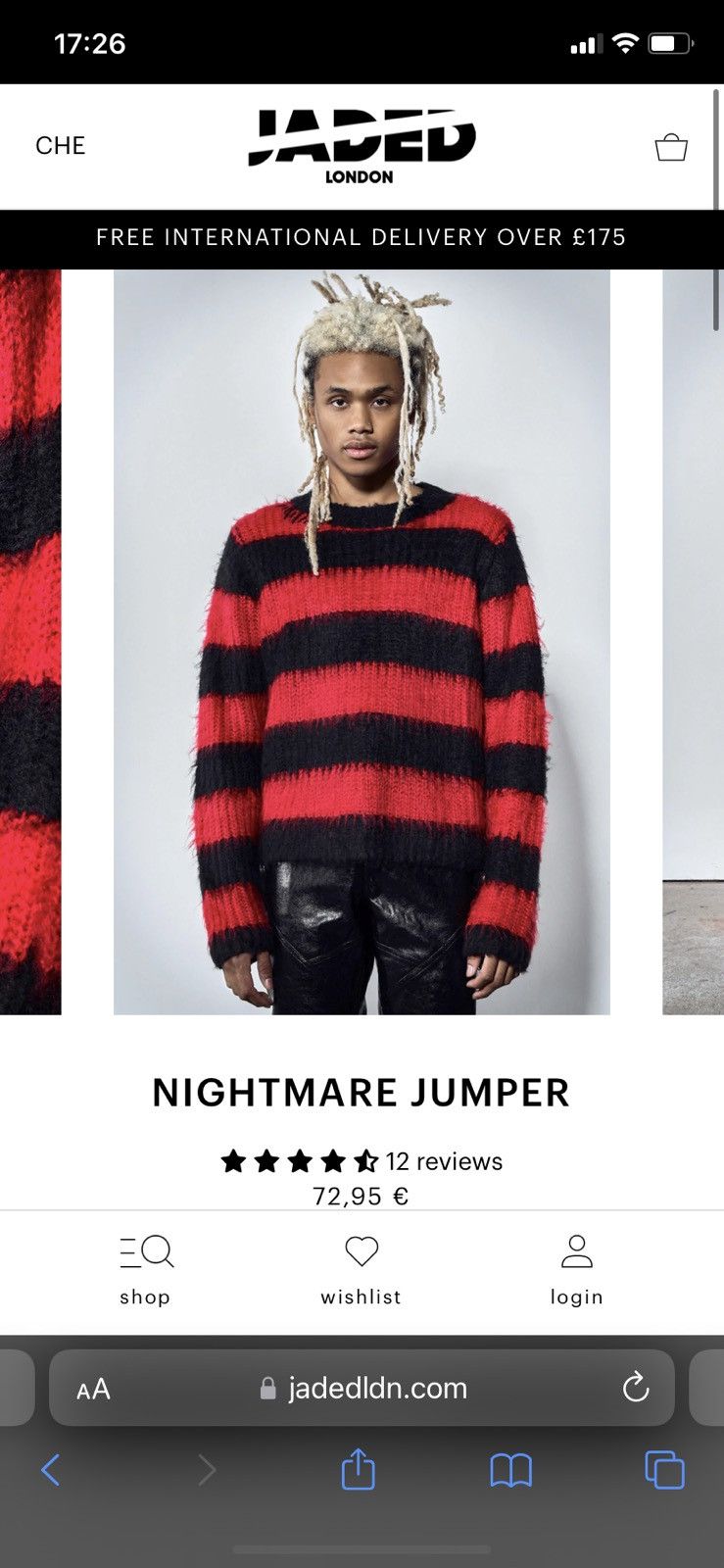 Jaded London Jaded London nightmare jumper knitwear Size US L / EU 52-54 / 3 - 4 Thumbnail
