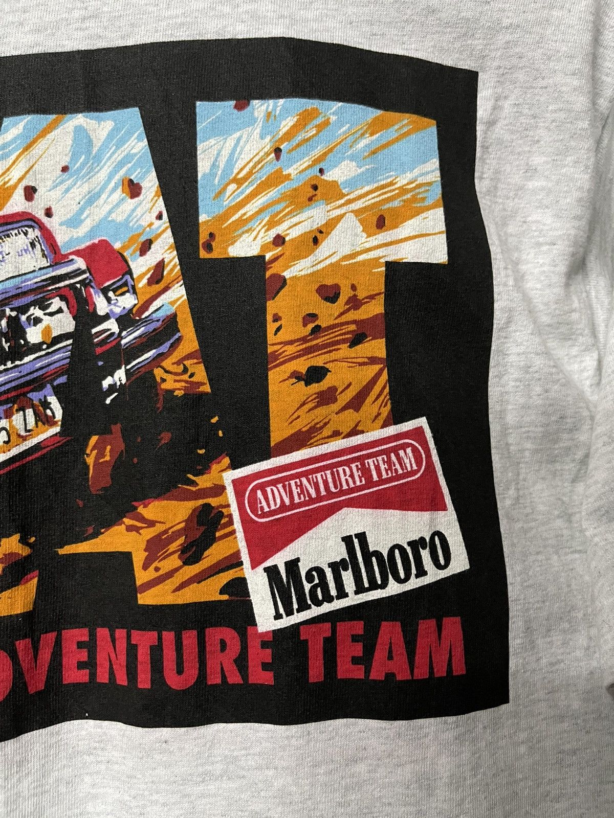 Marlboro Vintage 90s Marlboro Aventure Team Racing Pocket Tees Size US M / EU 48-50 / 2 - 2 Thumbnail