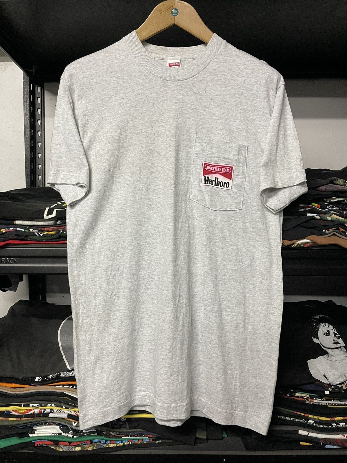 Marlboro Vintage 90s Marlboro Aventure Team Racing Pocket Tees Size US M / EU 48-50 / 2 - 4 Thumbnail