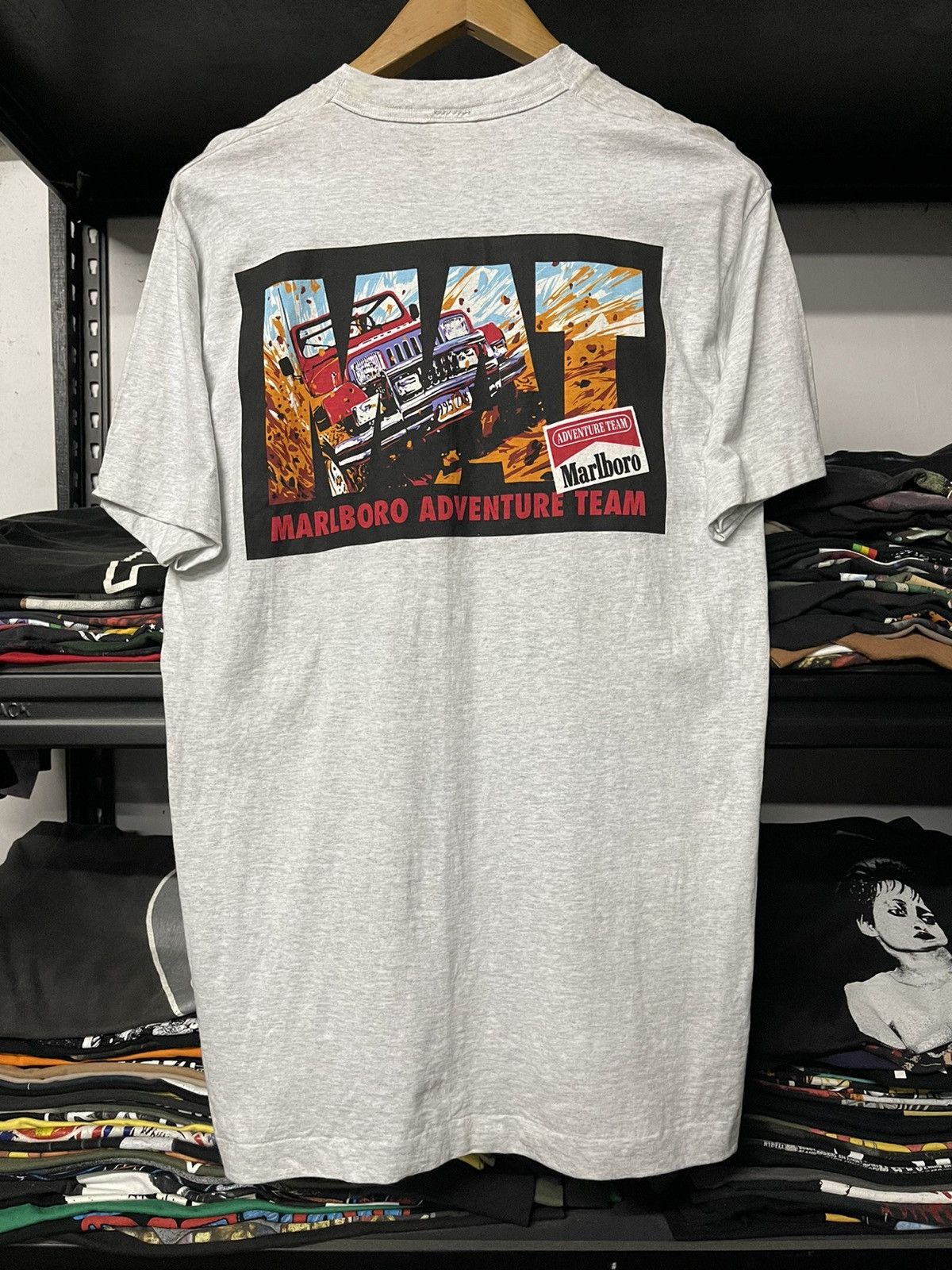 Marlboro Vintage 90s Marlboro Aventure Team Racing Pocket Tees Size US M / EU 48-50 / 2 - 1 Thumbnail