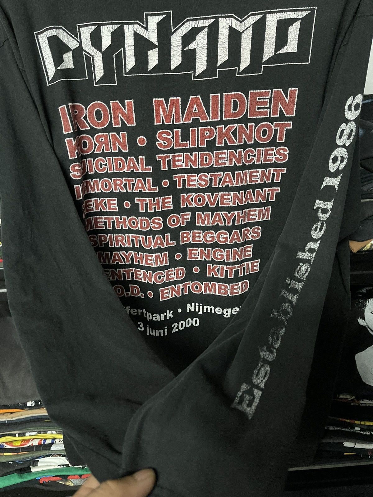 Band Tees × Vintage Vintage Esatablished 1986 Iron Maiden Korn Faded Tees Size US XL / EU 56 / 4 - 9 Thumbnail