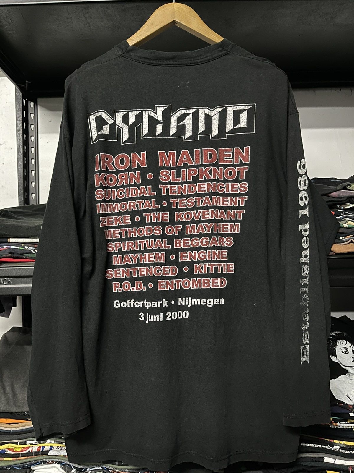 Vintage Esatablished 1986 Iron Maiden Korn Faded Tees