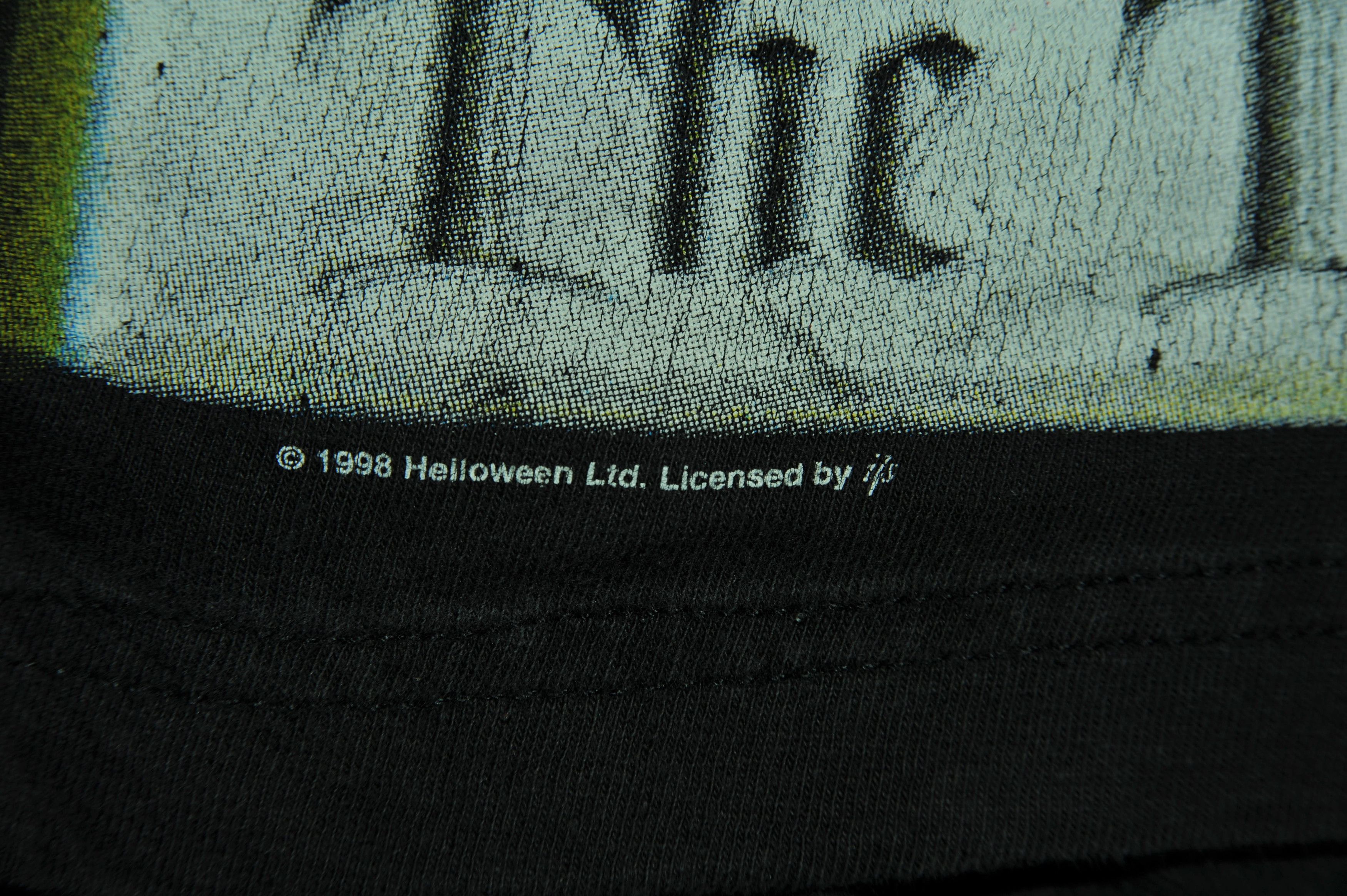 Vintage Vintage 1998 Helloween The Time of the Oath T-shirt Size US L / EU 52-54 / 3 - 3 Thumbnail