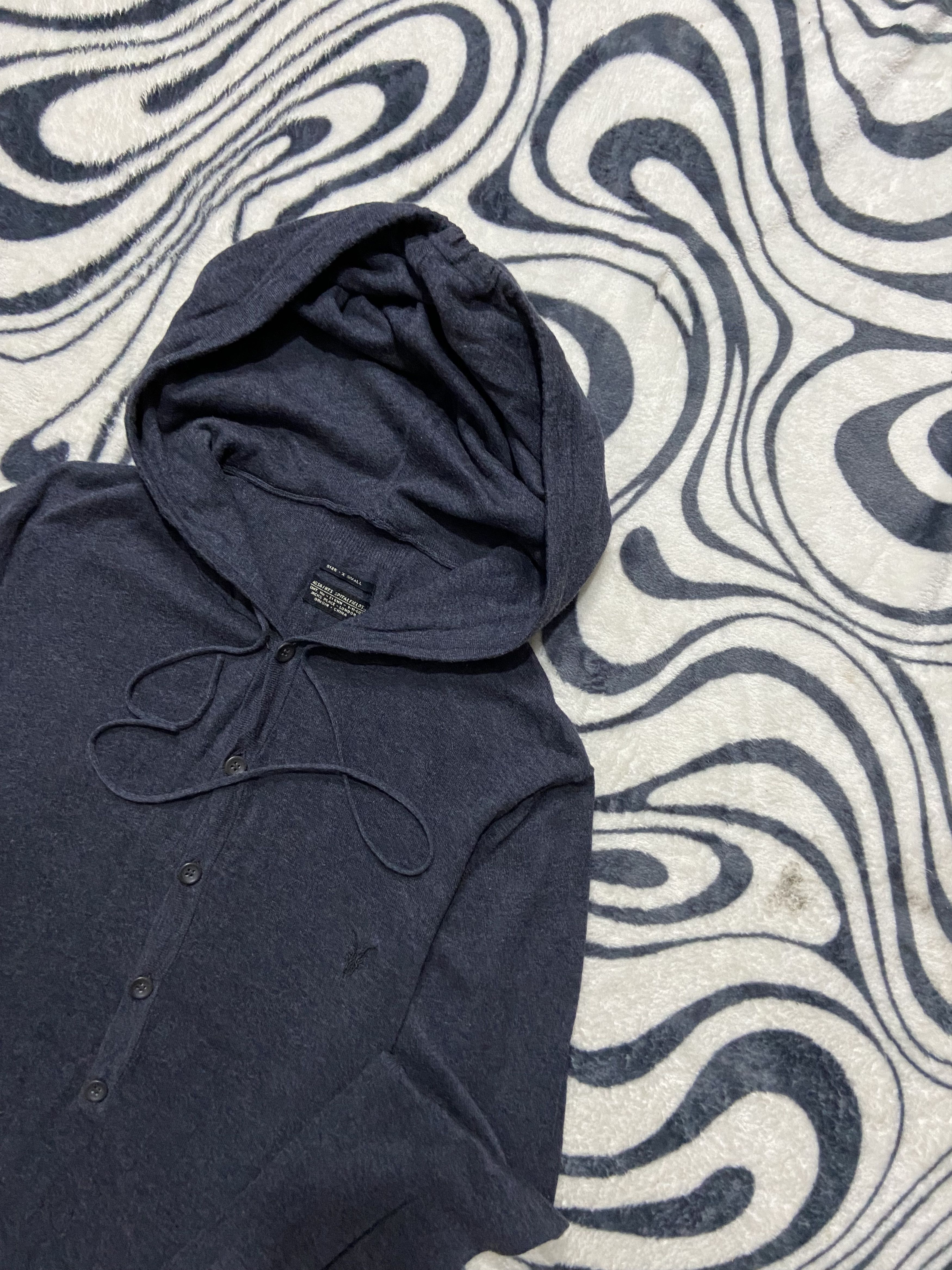 Allsaints All Saints Mens Cotton Hoodie Size US S / EU 44-46 / 1 - 2 Thumbnail