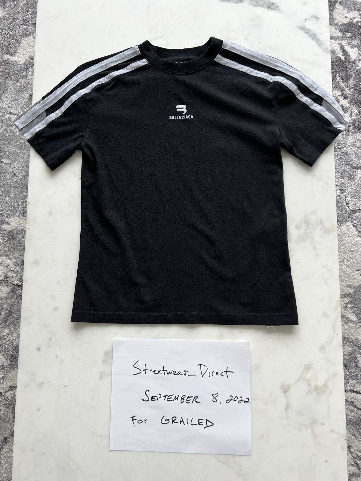 Balenciaga Balenciaga sporty b embroidered-logo stretch Balenciaga Balenciaga sporty b embroidered-logo stretch