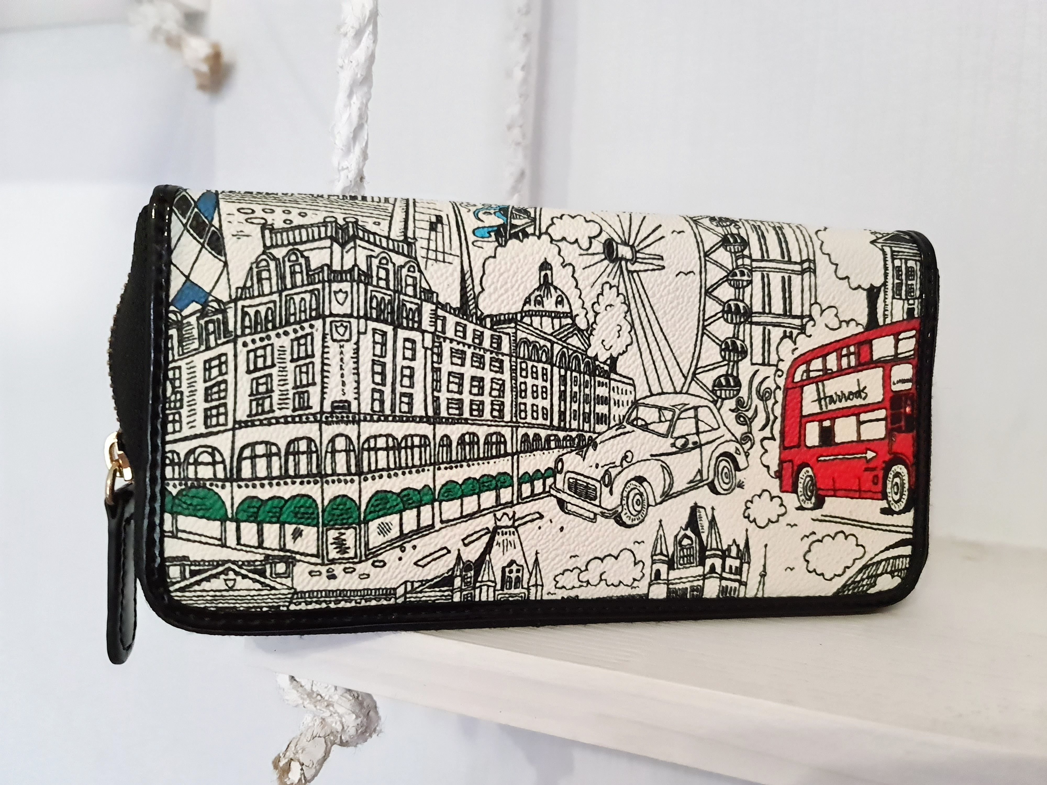 Harrods Harrods wallet Monochrome London Zip-Around Size ONE SIZE - 2 Thumbnail