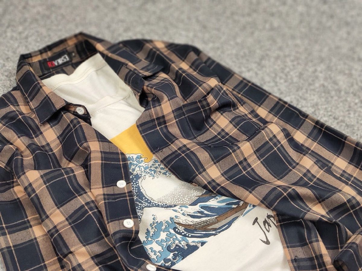 Flannel Vintage Flannel Shirt Checkered Travis Scott Style Hype Size US M / EU 48-50 / 2 - 10 Thumbnail