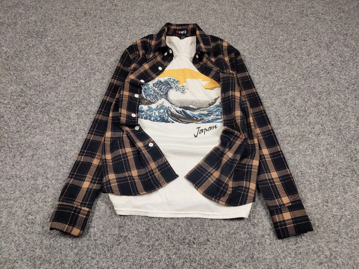Flannel Vintage Flannel Shirt Checkered Travis Scott Style Hype Size US M / EU 48-50 / 2 - 1 Thumbnail