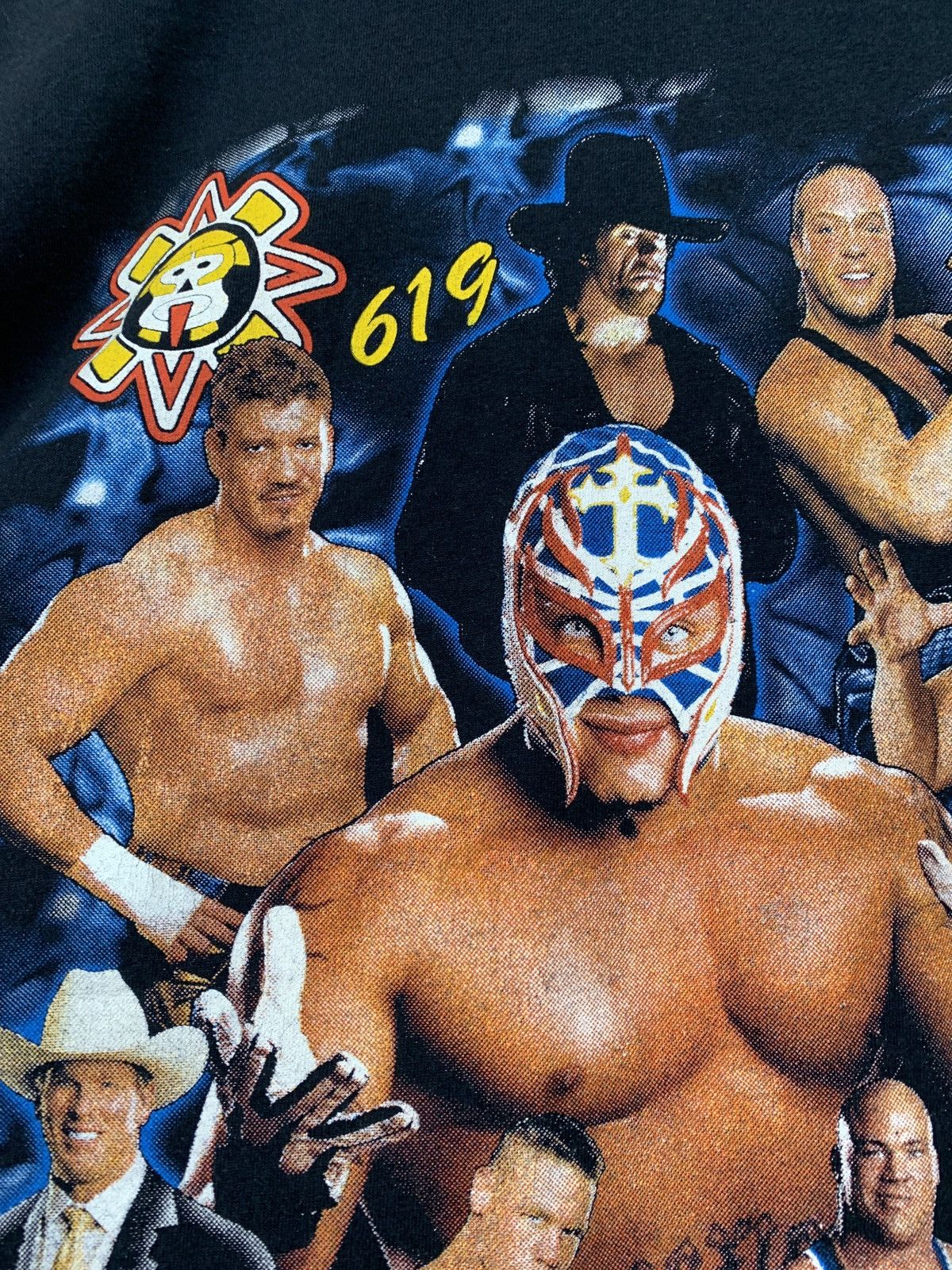 Vintage Vintage WWE Champions Rey Mysterio Undertaker John Cena Tee Size US M / EU 48-50 / 2 - 7 Thumbnail
