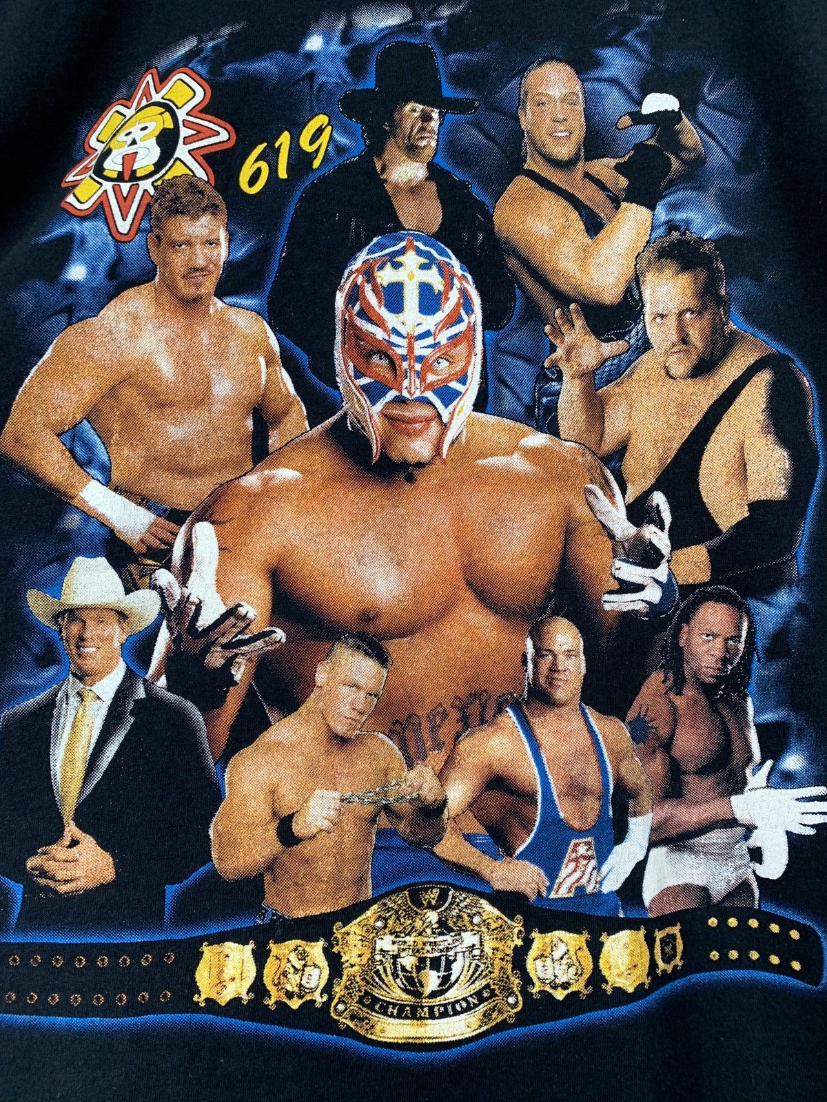 Vintage Vintage WWE Champions Rey Mysterio Undertaker John Cena Tee Size US M / EU 48-50 / 2 - 6 Thumbnail