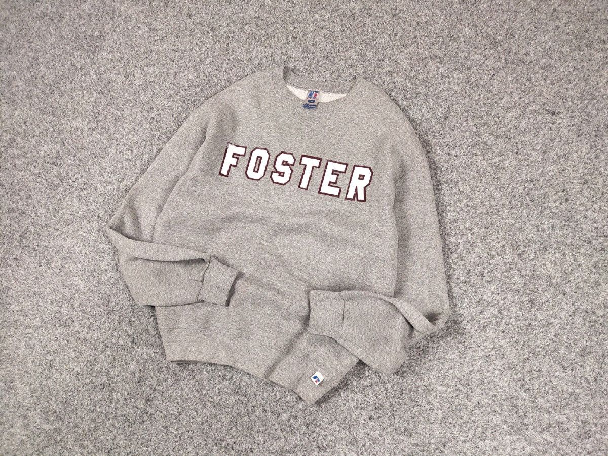 Russell Athletic Vintage 90s Russell Athletic Gray Blank Sweatshirt Pullover Size US M / EU 48-50 / 2 - 12 Thumbnail