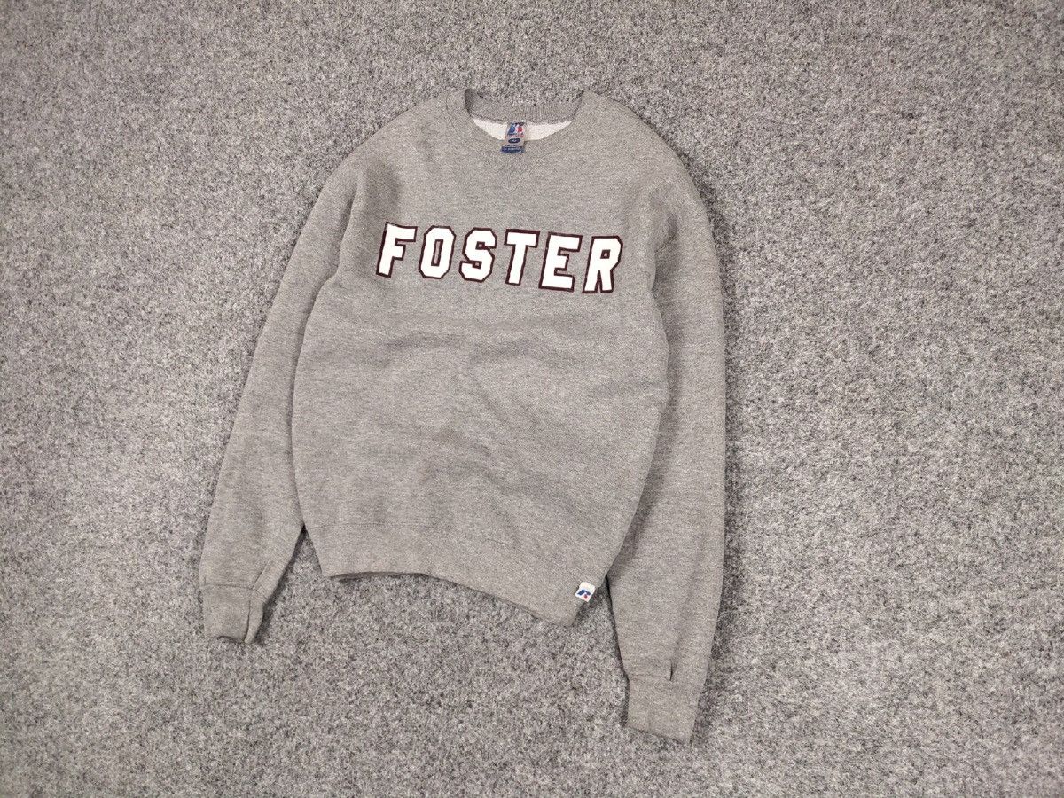 Russell Athletic Vintage 90s Russell Athletic Gray Blank Sweatshirt Pullover Size US M / EU 48-50 / 2 - 3 Thumbnail