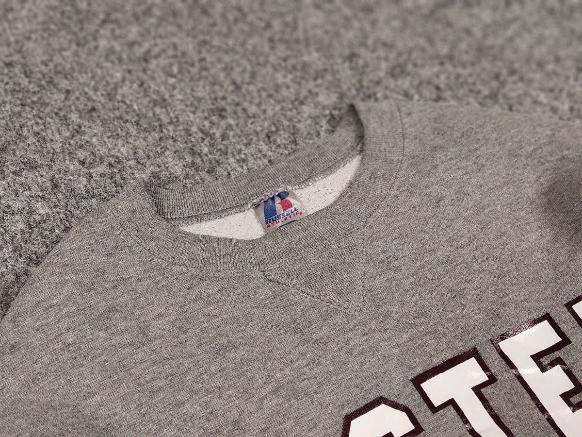 Russell Athletic Vintage 90s Russell Athletic Gray Blank Sweatshirt Pullover Size US M / EU 48-50 / 2 - 14 Thumbnail
