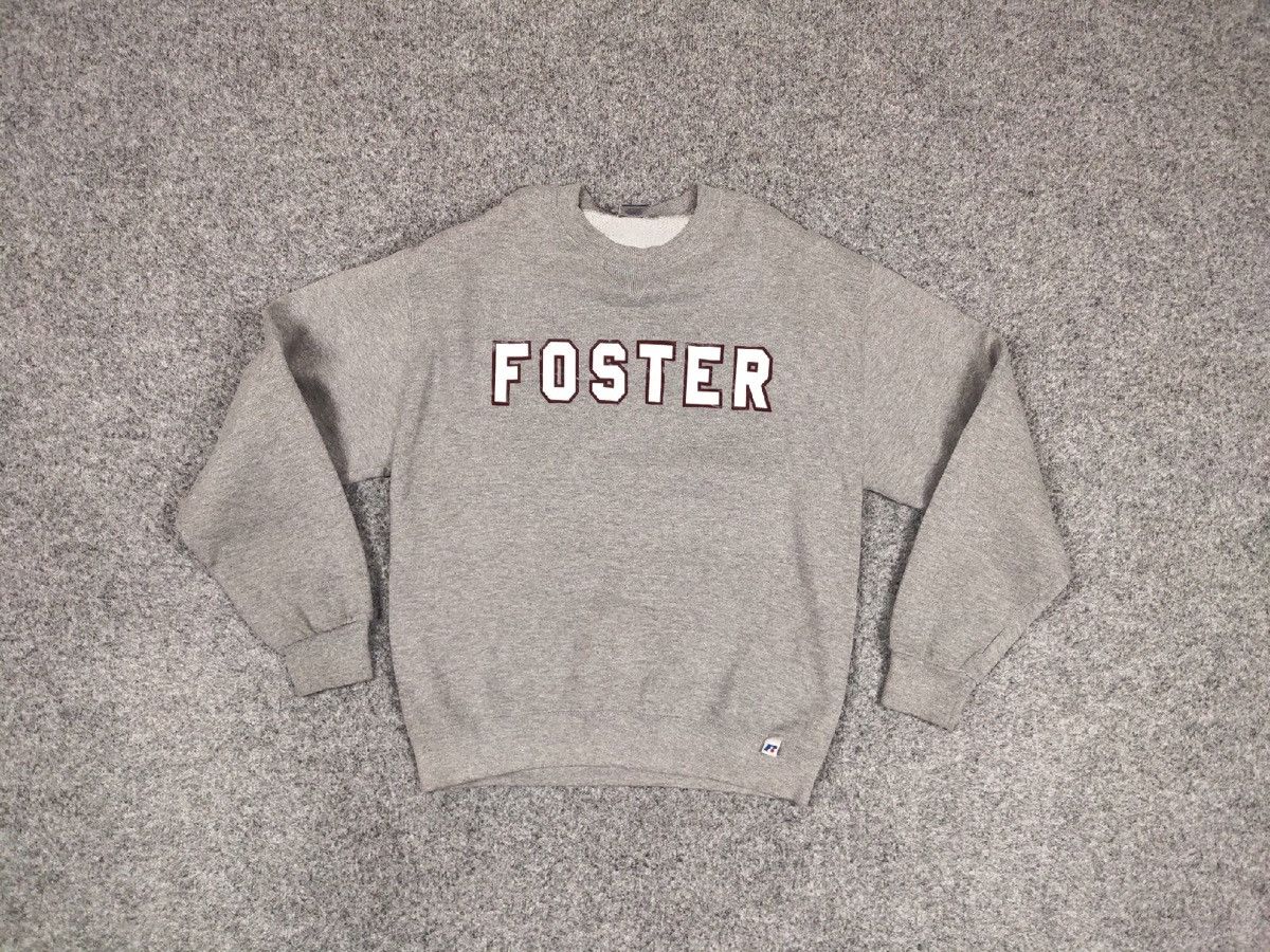 Russell Athletic Vintage 90s Russell Athletic Gray Blank Sweatshirt Pullover Size US M / EU 48-50 / 2 - 17 Thumbnail