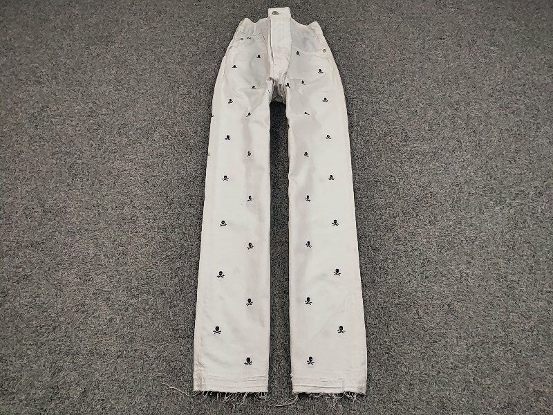Polo Ralph Lauren Polo Ralph Lauren white Monogram Jeans skull logo Denim Size US 36 / EU 52 - 2 Thumbnail