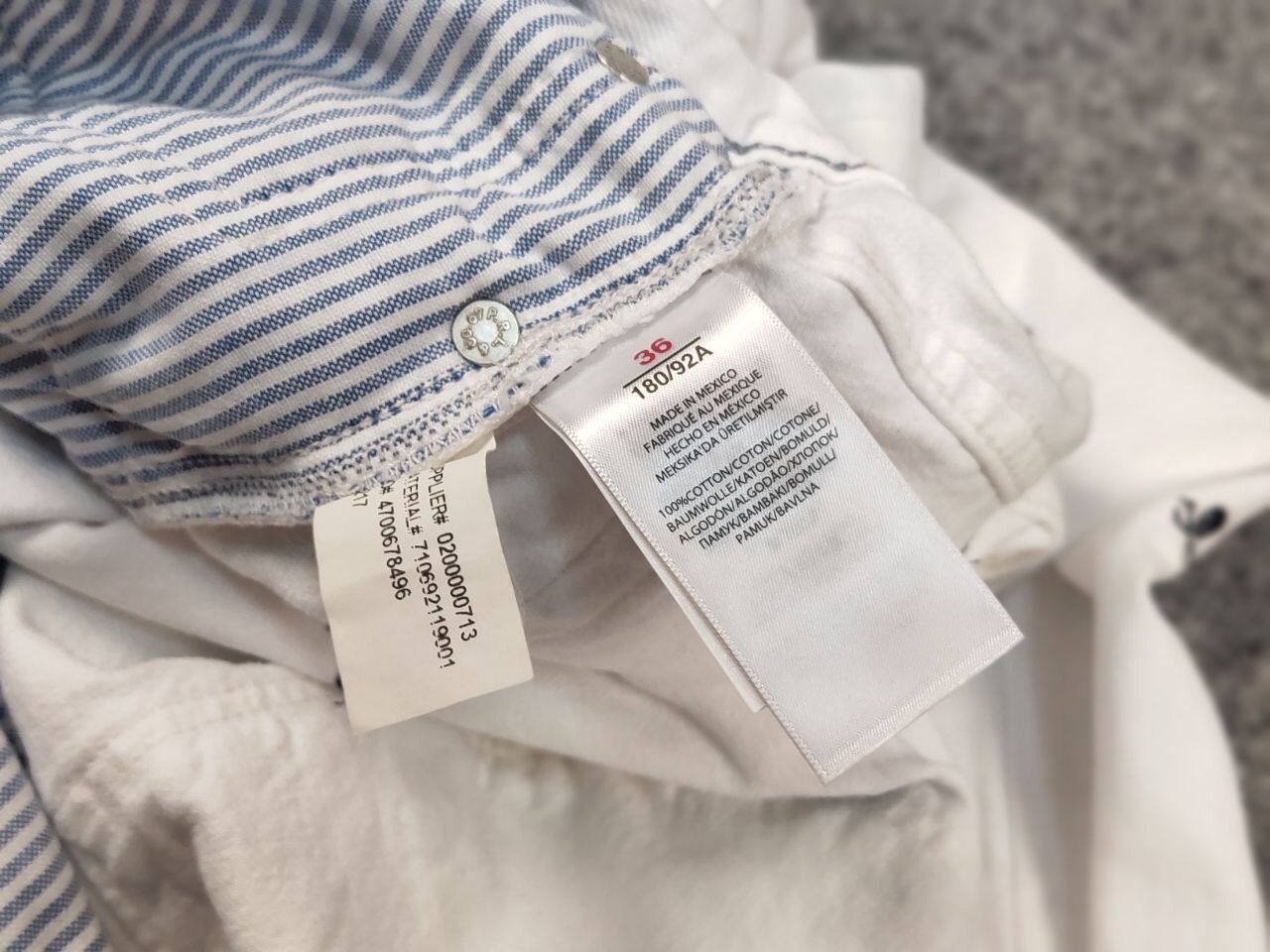 Polo Ralph Lauren Polo Ralph Lauren white Monogram Jeans skull logo Denim Size US 36 / EU 52 - 22 Thumbnail