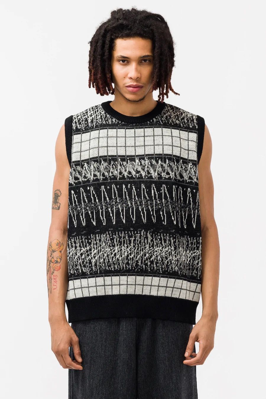 C.E CAVMPT WAVE LINE WOOL KNIT - ニット/セーター