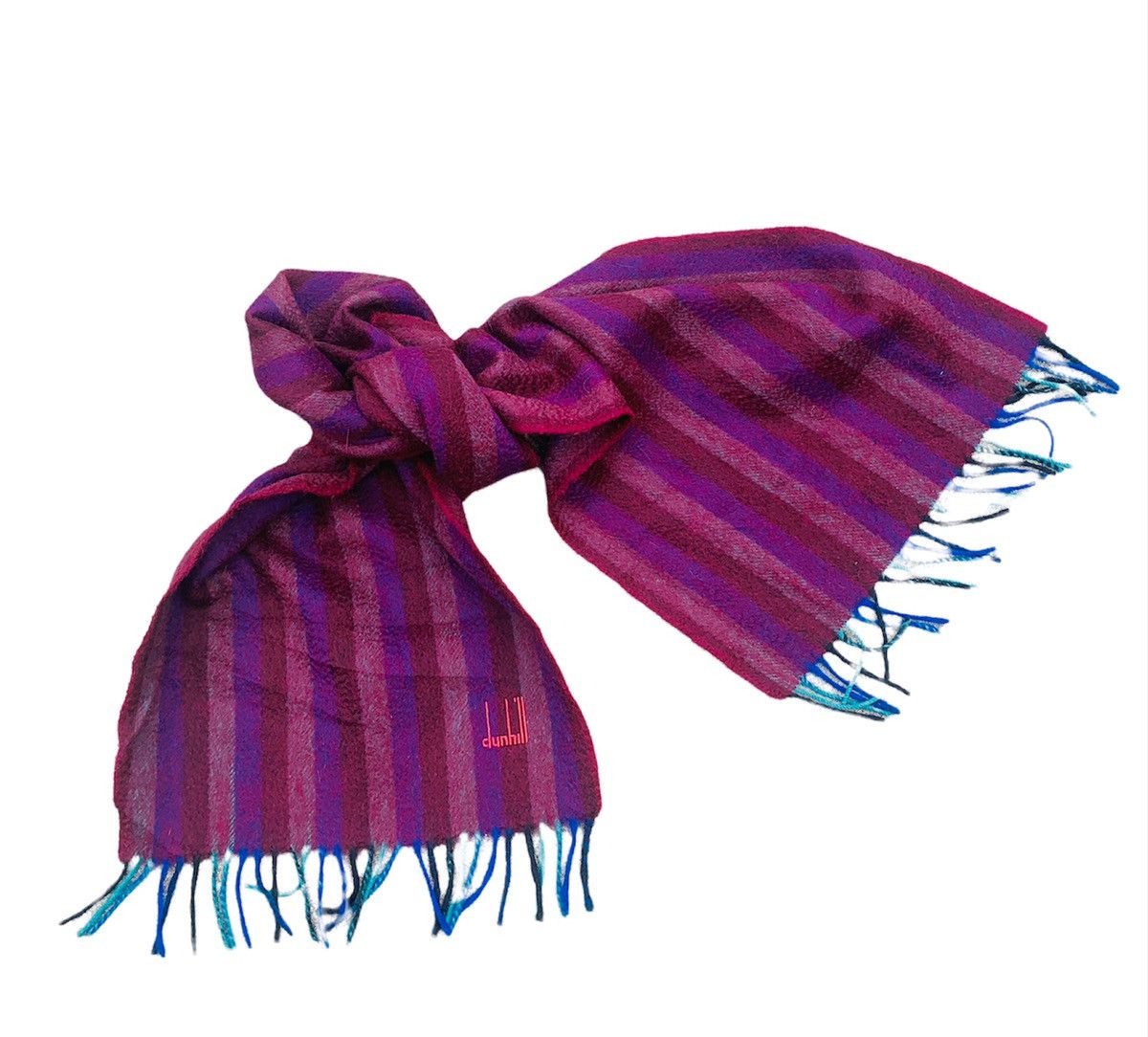 Alfred Dunhill VINTAGE DUNHILL ITALY ALFRED DUNHILL CASHMERE SCARF Size ONE SIZE - 1 Thumbnail