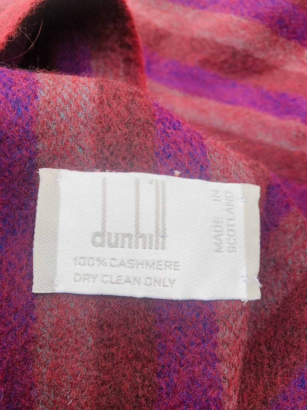 Alfred Dunhill VINTAGE DUNHILL ITALY ALFRED DUNHILL CASHMERE SCARF Size ONE SIZE - 5 Thumbnail