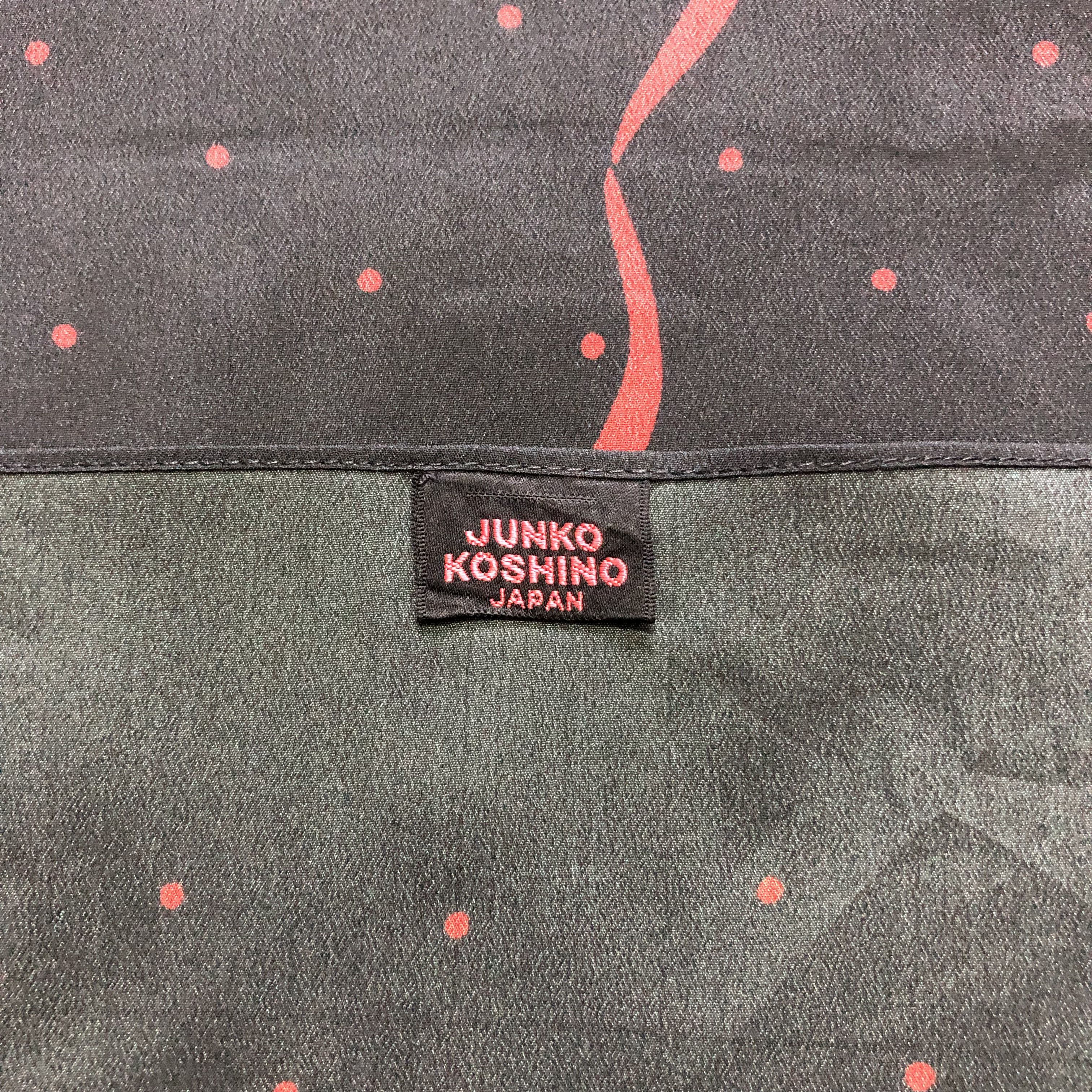 Japanese Brand Junko Koshino Japan Ribbons Polka Dot Silk Scarves #225-H Size ONE SIZE - 3 Thumbnail