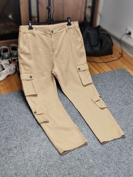 Japanese Brand Vintage Japan Multi Pocket Cargo Beige Pants Travis Scott Size US 36 / EU 52 - 10 Thumbnail