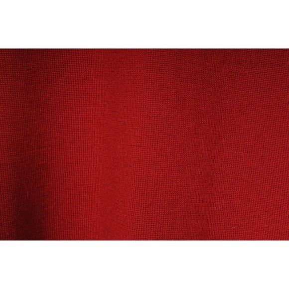Burberry Crewneck Sweater Red Wool Pullover Checkered Patch Size XS / US 0-2 / IT 36-38 - 5 Thumbnail