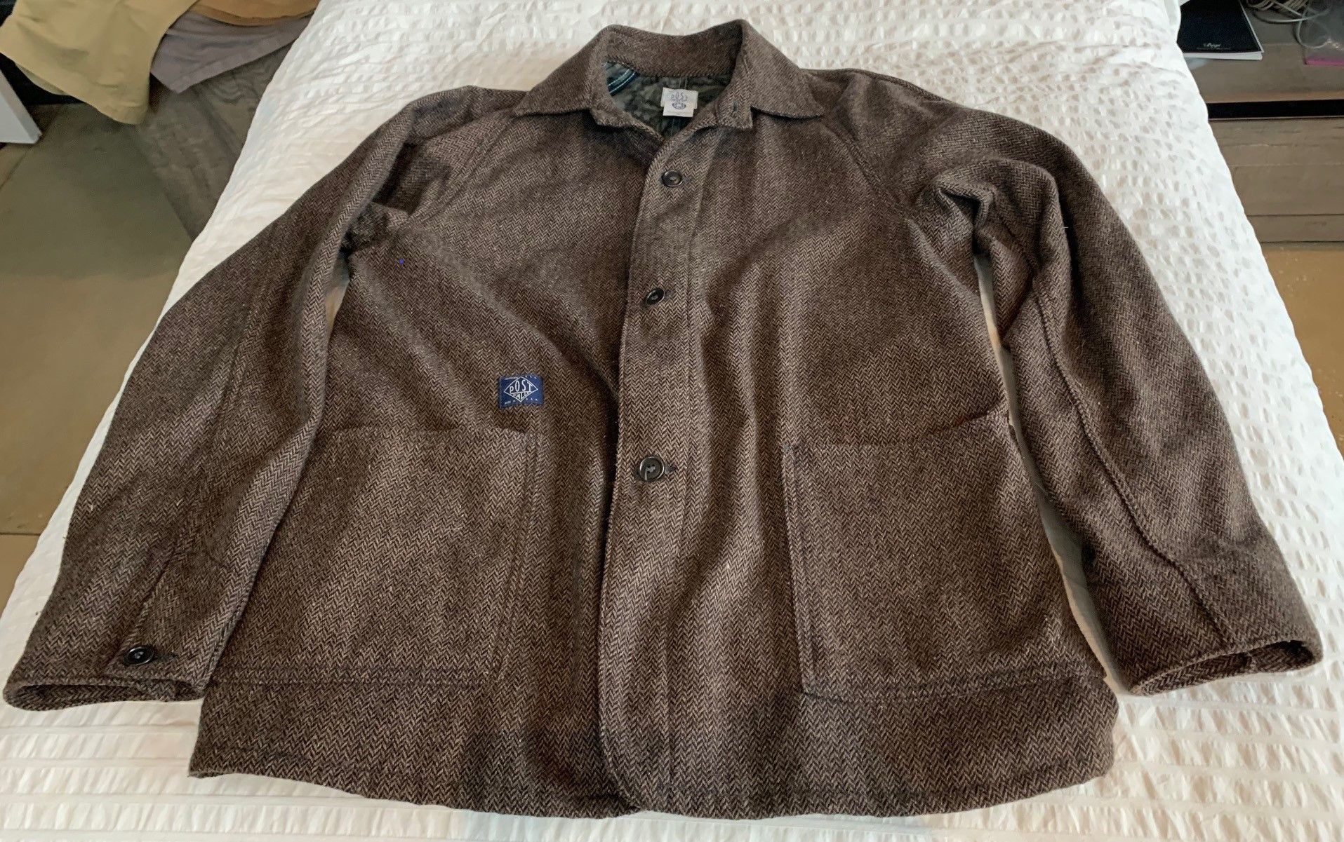 Post Overalls SB40 Herringbone Tweed w/Batik lining / wool HBT 