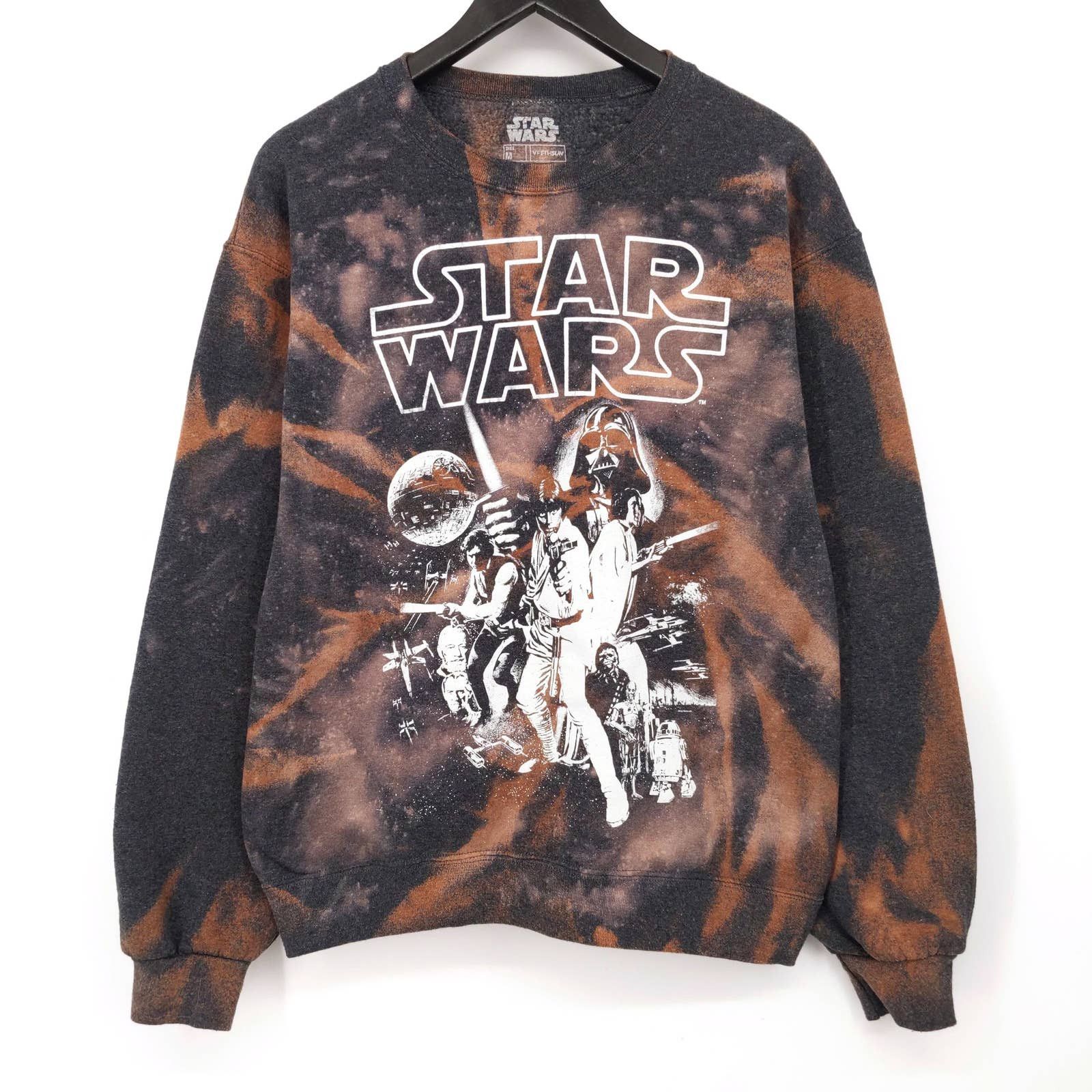Star Wars: A New Hope Custom Bleached Sweatshirt Graphic M
