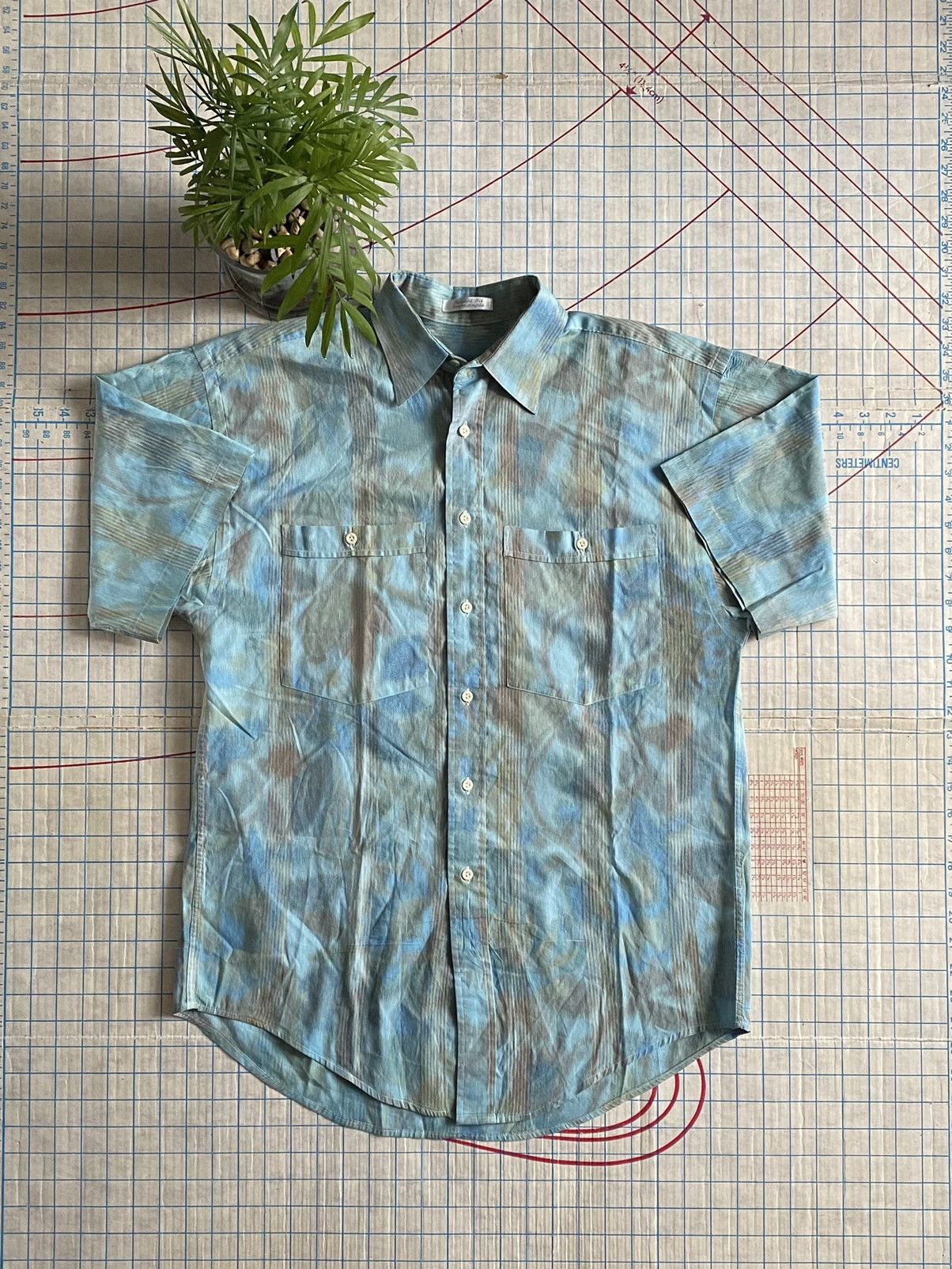 Christian Dior Monsieur Vintage Christian Dior Monsieur S/S Patterned Button Up Med Size US M / EU 48-50 / 2 - 2 Thumbnail