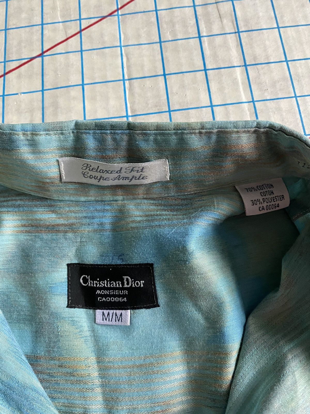 Christian Dior Monsieur Vintage Christian Dior Monsieur S/S Patterned Button Up Med Size US M / EU 48-50 / 2 - 5 Thumbnail