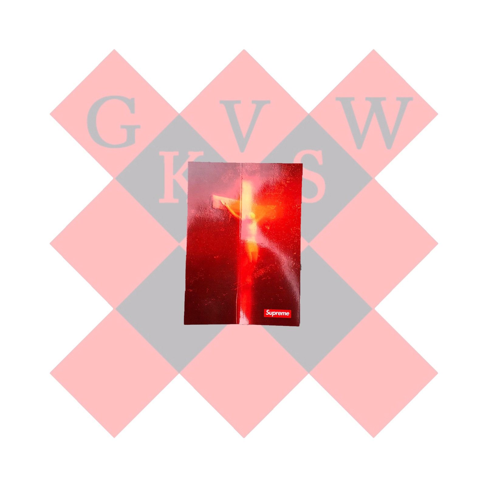 Supreme Supreme Piss Christ Sticker Grailed